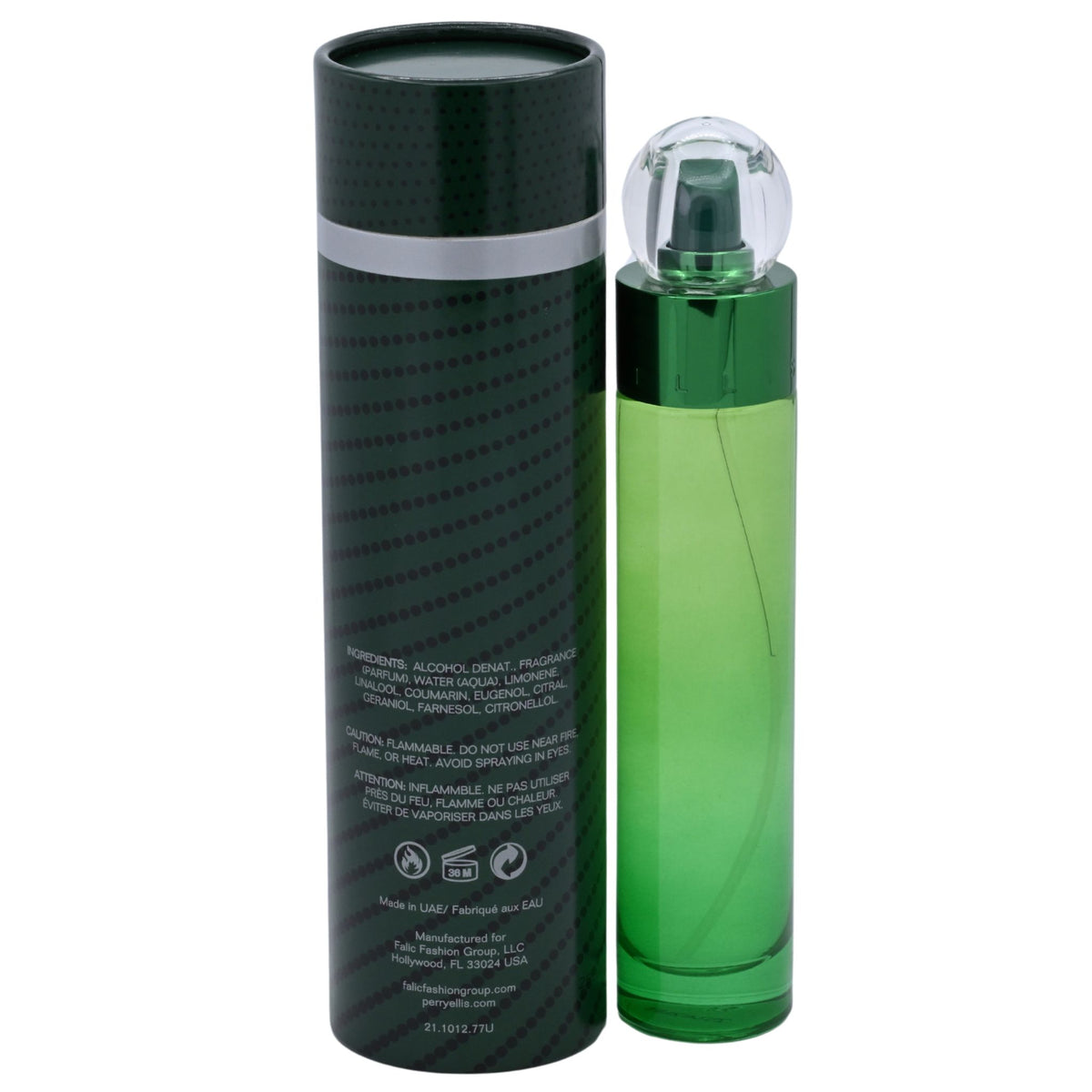 360 GREEN Men Perry Ellis 3.3 / 3.4 oz EDT Cologne for Men New In Box 844061007994