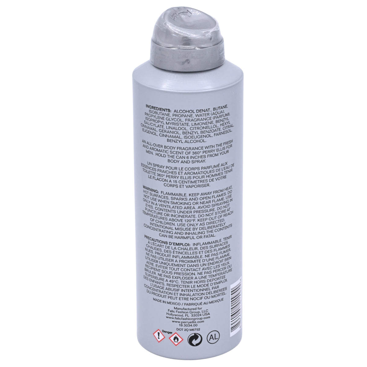 360 Men by Perry Ellis 6.8 oz Deodorizing Body Spray 844061014954