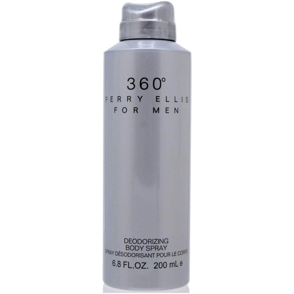 360 Men by Perry Ellis Deodorizing Body Spay 6.8 oz New 8440610100486