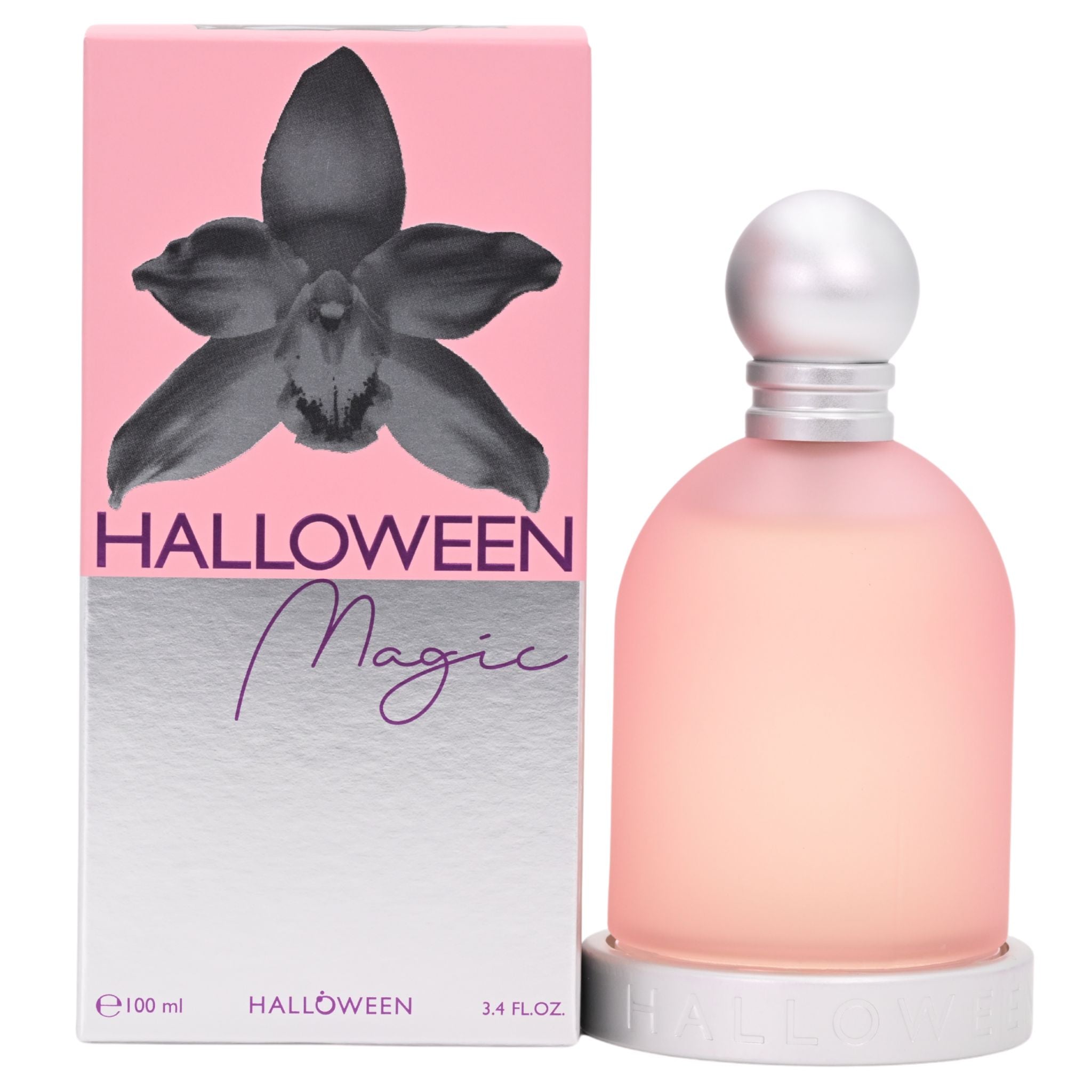 Halloween Magic by J. Del Pozo perfume bottle and box on a white background