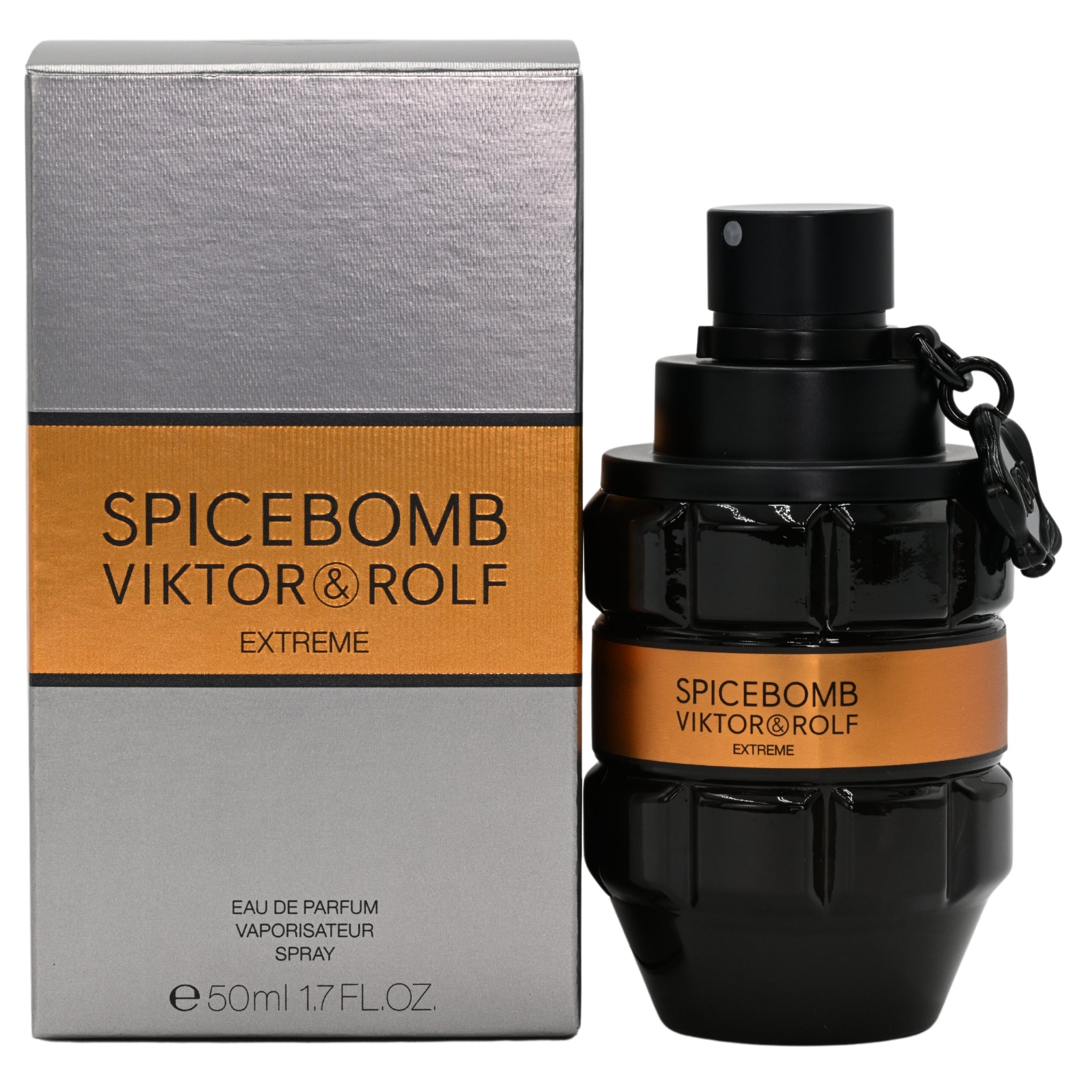 Spicebomb Viktor & Rolf Extreme perfume bottle and packaging on a white background