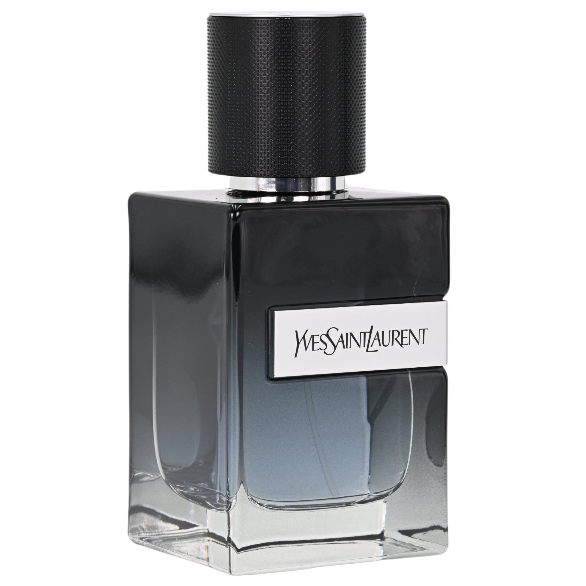 Yves Saint Laurent perfume bottle on a white background