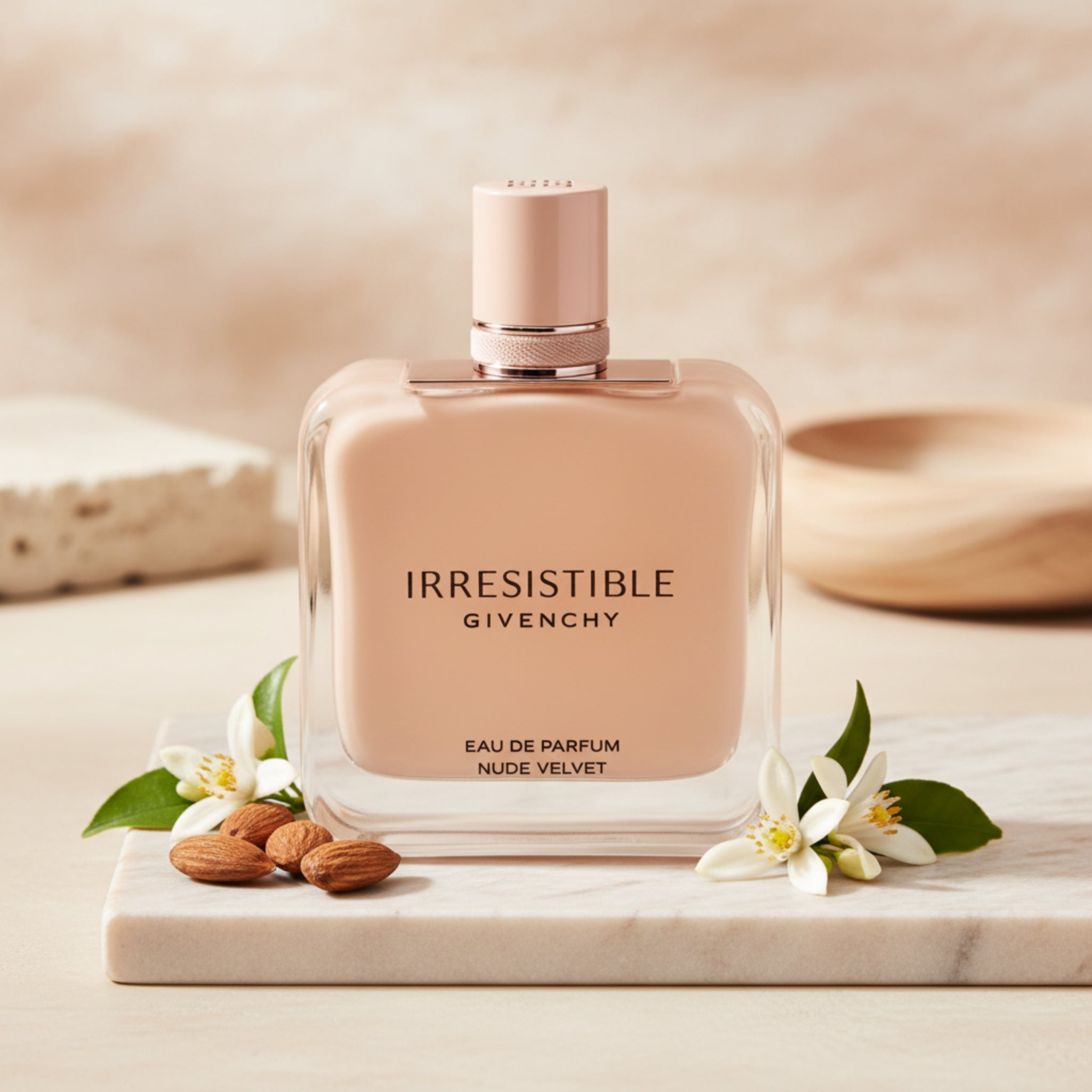 Givenchy Irresistible Nude Velvet perfume bottle on a white background
