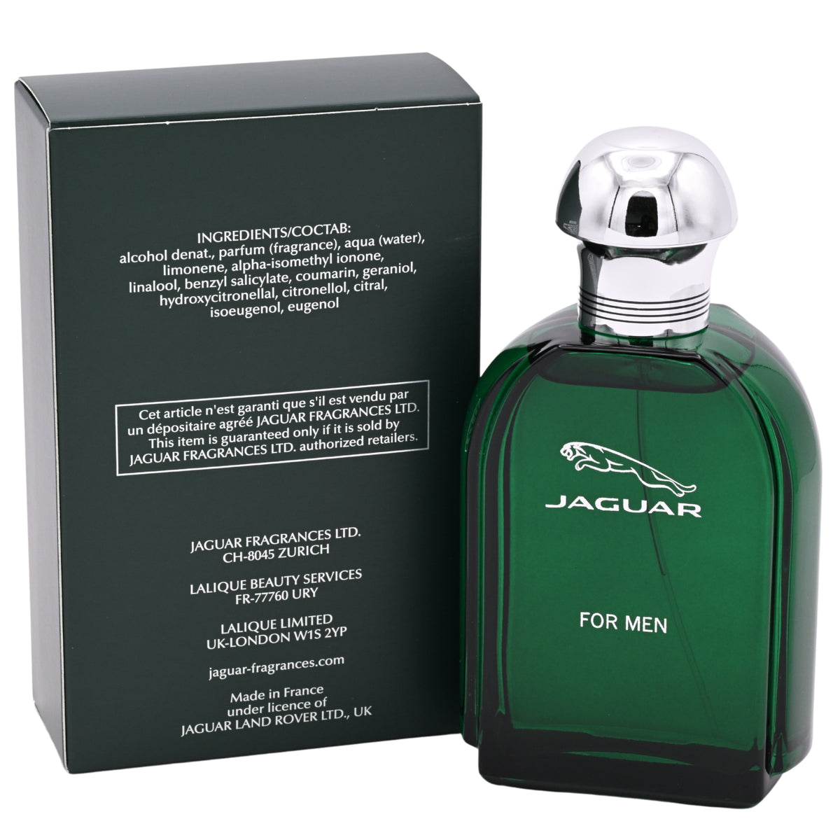 JAGUAR by Jaguar for Men Green Cologne 3.4 oz Spray edt New in Box