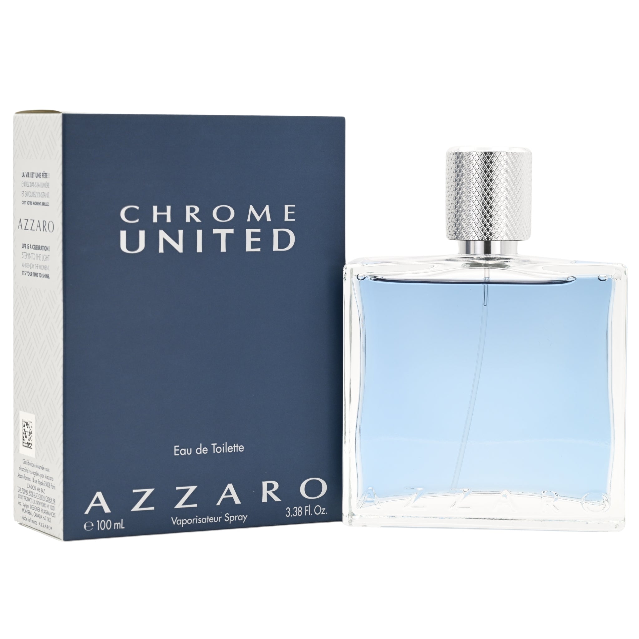 Chrome United Azzaro Cologne 3.4 oz 3.3 EDT Spray for Men