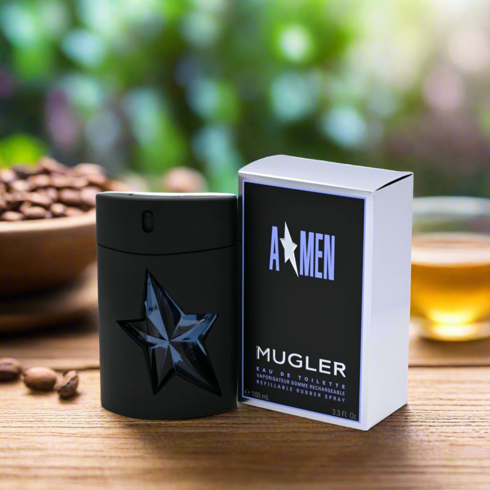 ANGEL AMEN (Refillable Rubber Spray) by Thierry Mugler for men 3.3 / 3.4 oz edt New in Box
