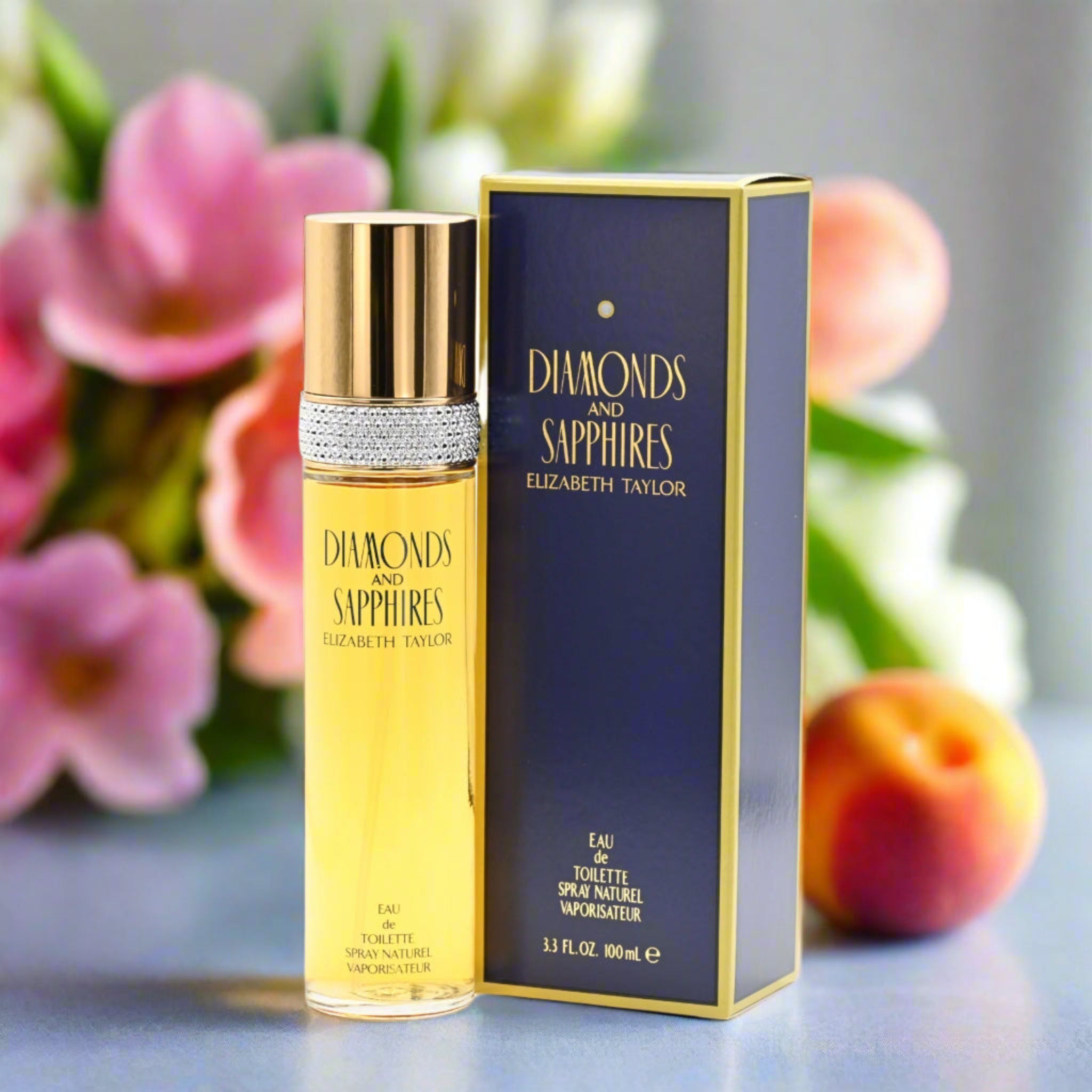 DIAMONDS AND SAPPHIRES by ELIZABETH TAYLOR 3.3 oz / 3.4 oz edt NEW in Box