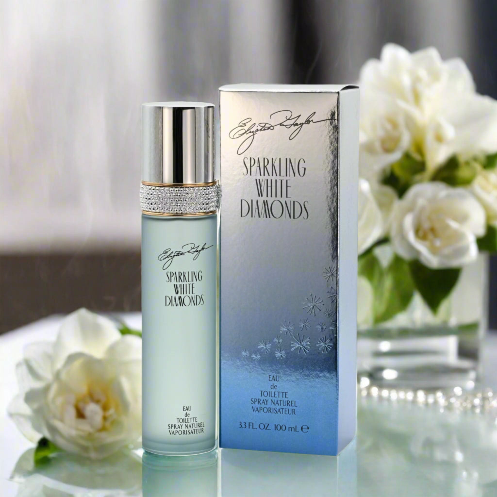 SPARKLING WHITE DIAMONDS Elizabeth Taylor perfume 3.3 oz 3.4 edt NEW IN BOX