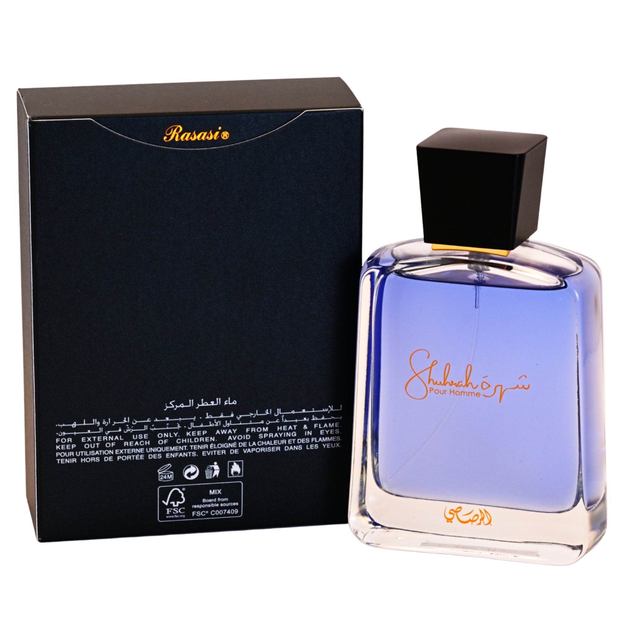 Shuhrah Pour Homme by Rasasi cologne EDP 3 / 3.0 oz New in Box