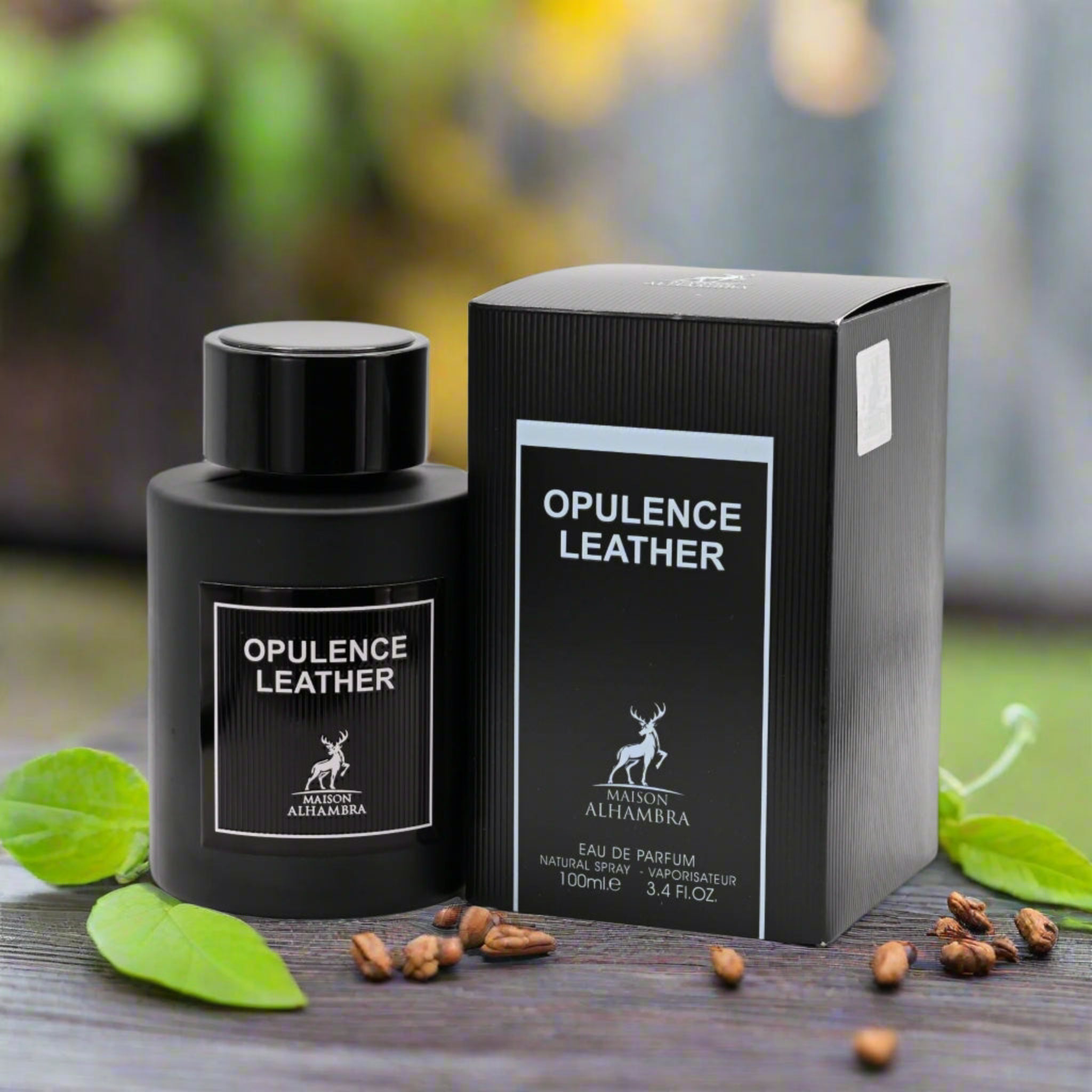 Opulence Leather by Maison Alhambra cologne men EDP 3.3 / 3.4 oz New in Box