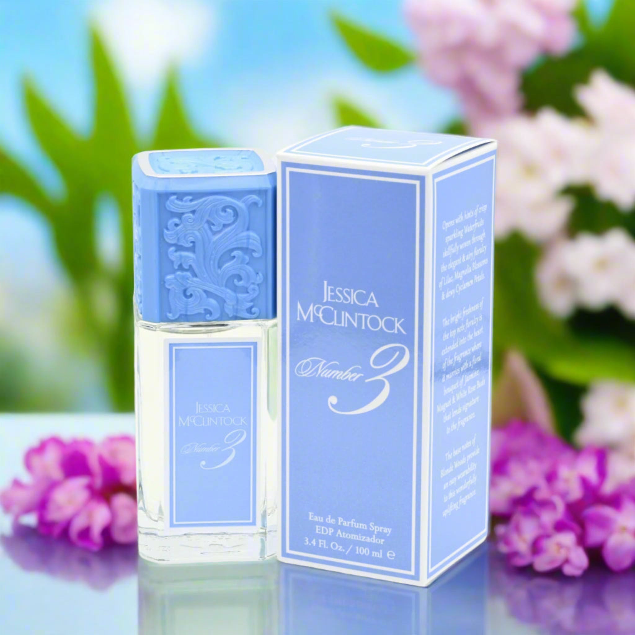 Number # 3 by Jessica McClintock 3.3 / 3.4 oz EDP Perfume for Women New in Box