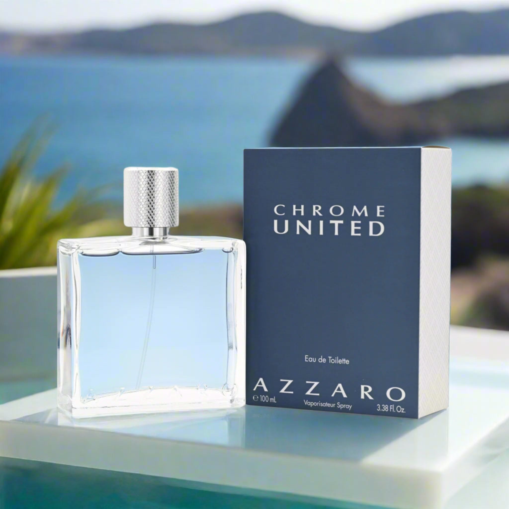 CHROME UNITED Azzaro Cologne for Men EDT 3.3 / 3.4 oz NEW IN BOX