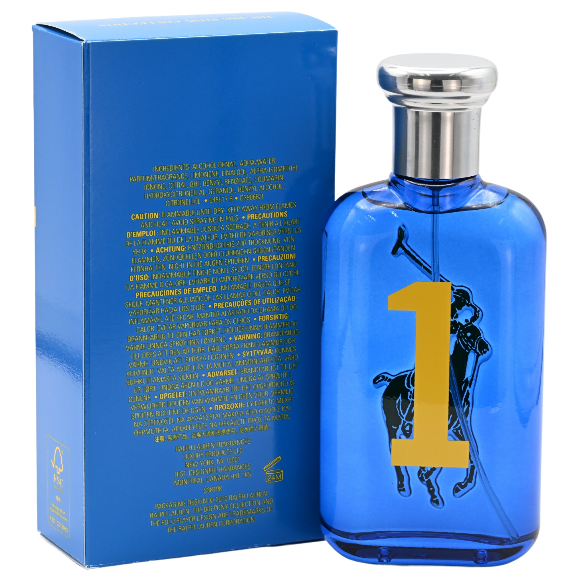 Polo Big Pony #1(Blue) by Ralph Lauren cologne for men EDT 3.3 / 3.4 oz New In Box