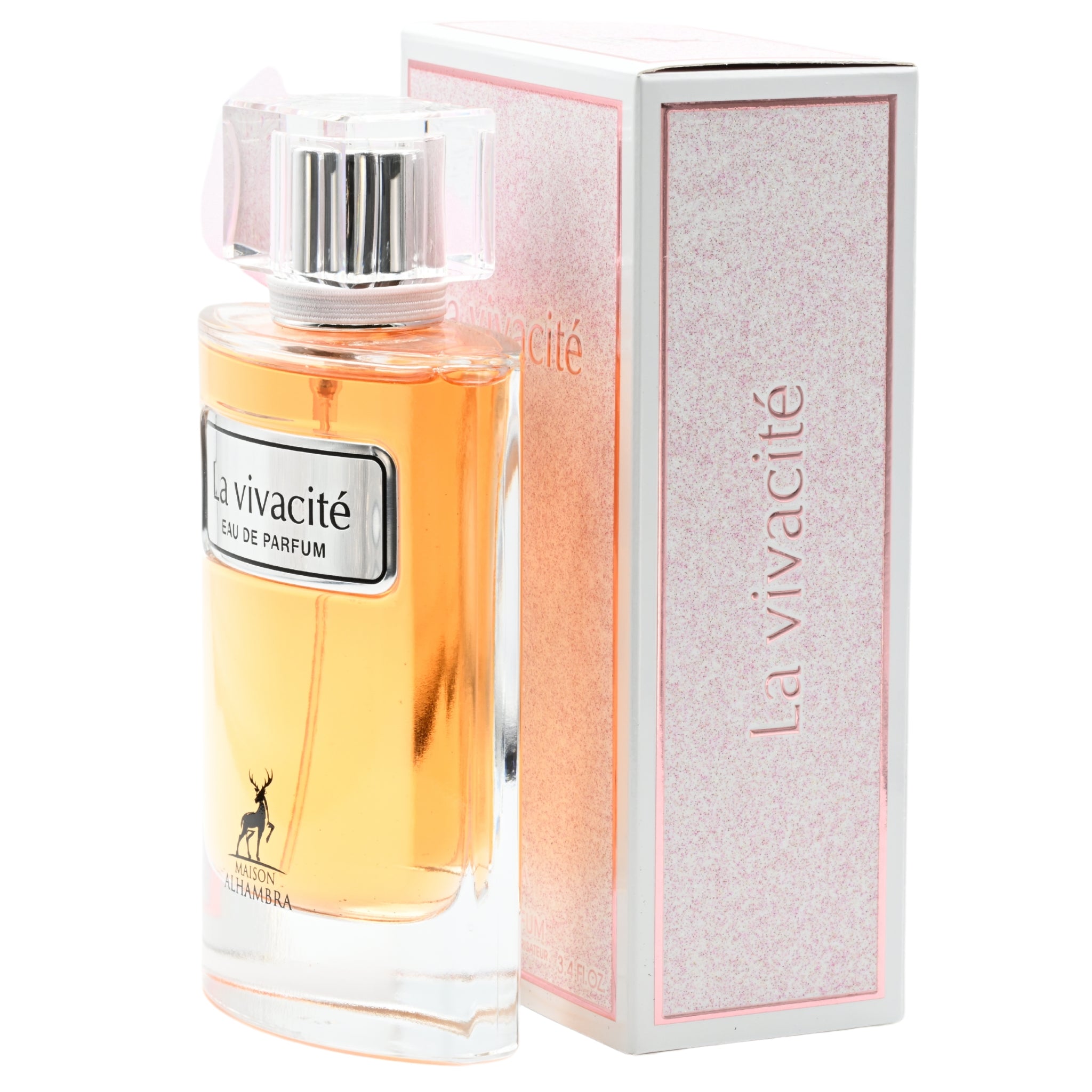 La Vivacite perfume bottle and packaging on a white background