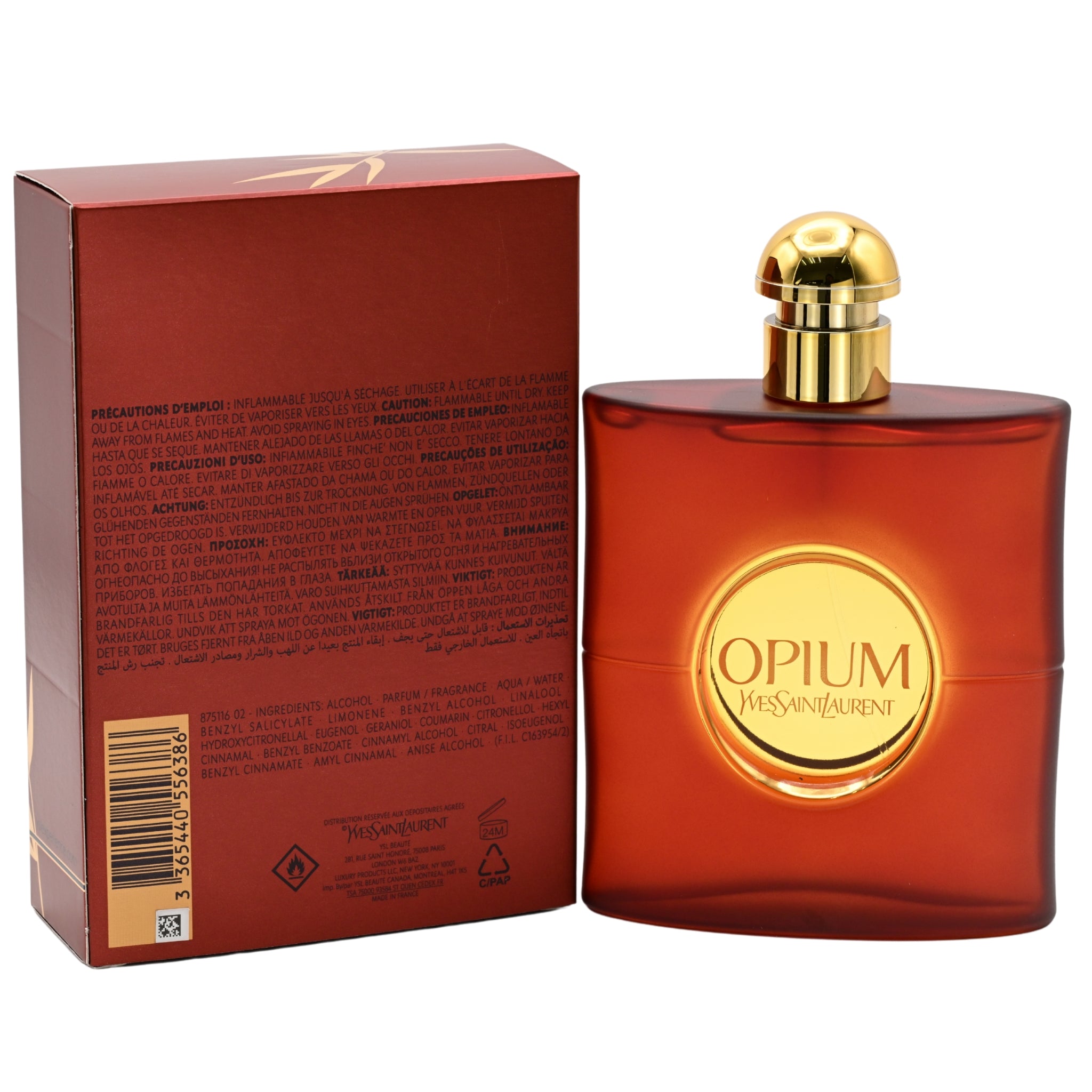 OPIUM Yves Saint Laurent YSL 3.0 oz edt Perfume Women NEW IN BOX