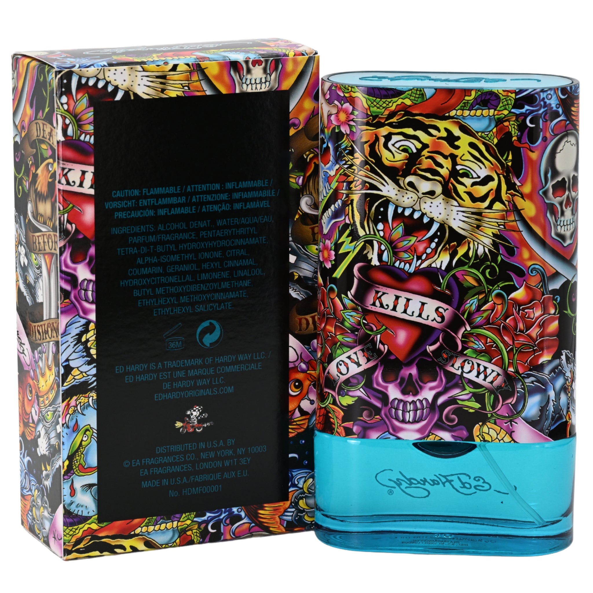 Ed Hardy Hearts & Daggers 3.4 oz edt Cologne Spray for Men New in Box