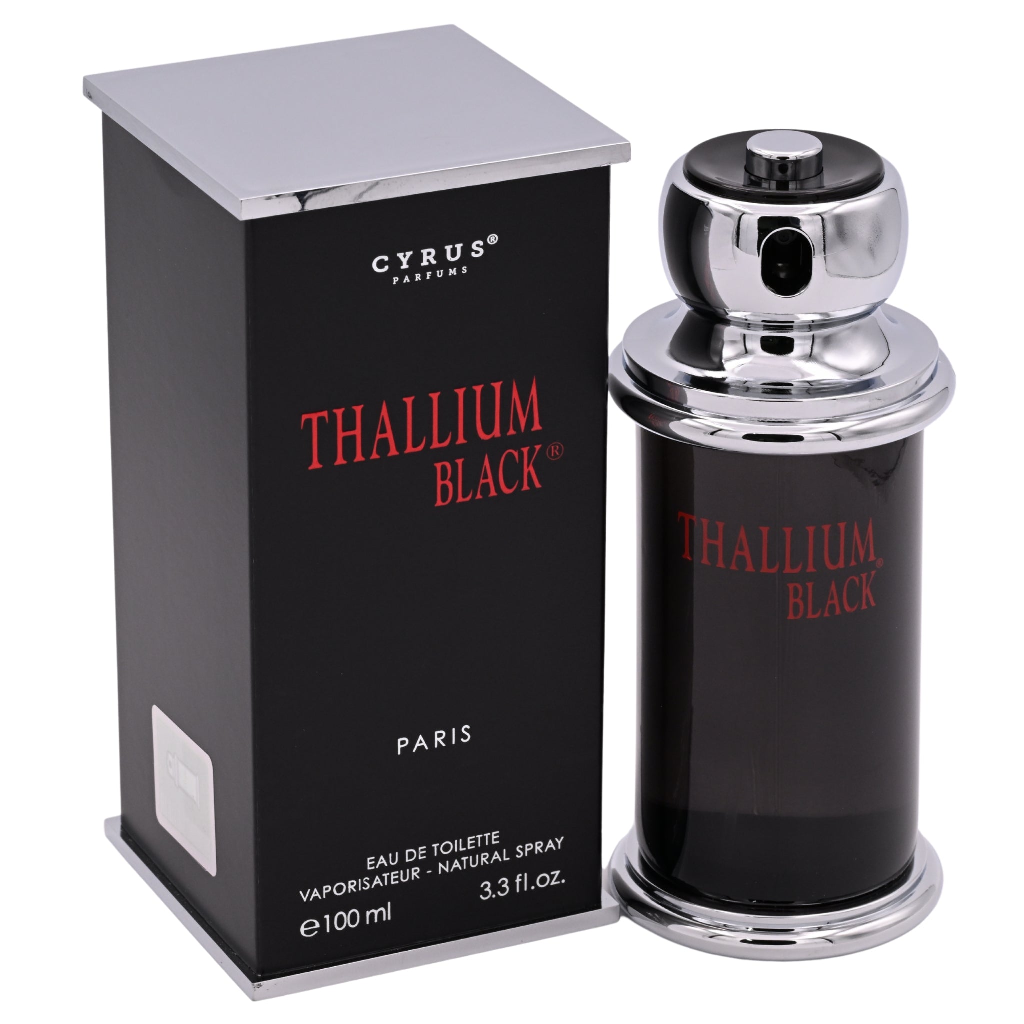 THALLIUM BLACK by YVES DE SISTELLE Men Cologne 3.3 oz edt 3.4 New in Box