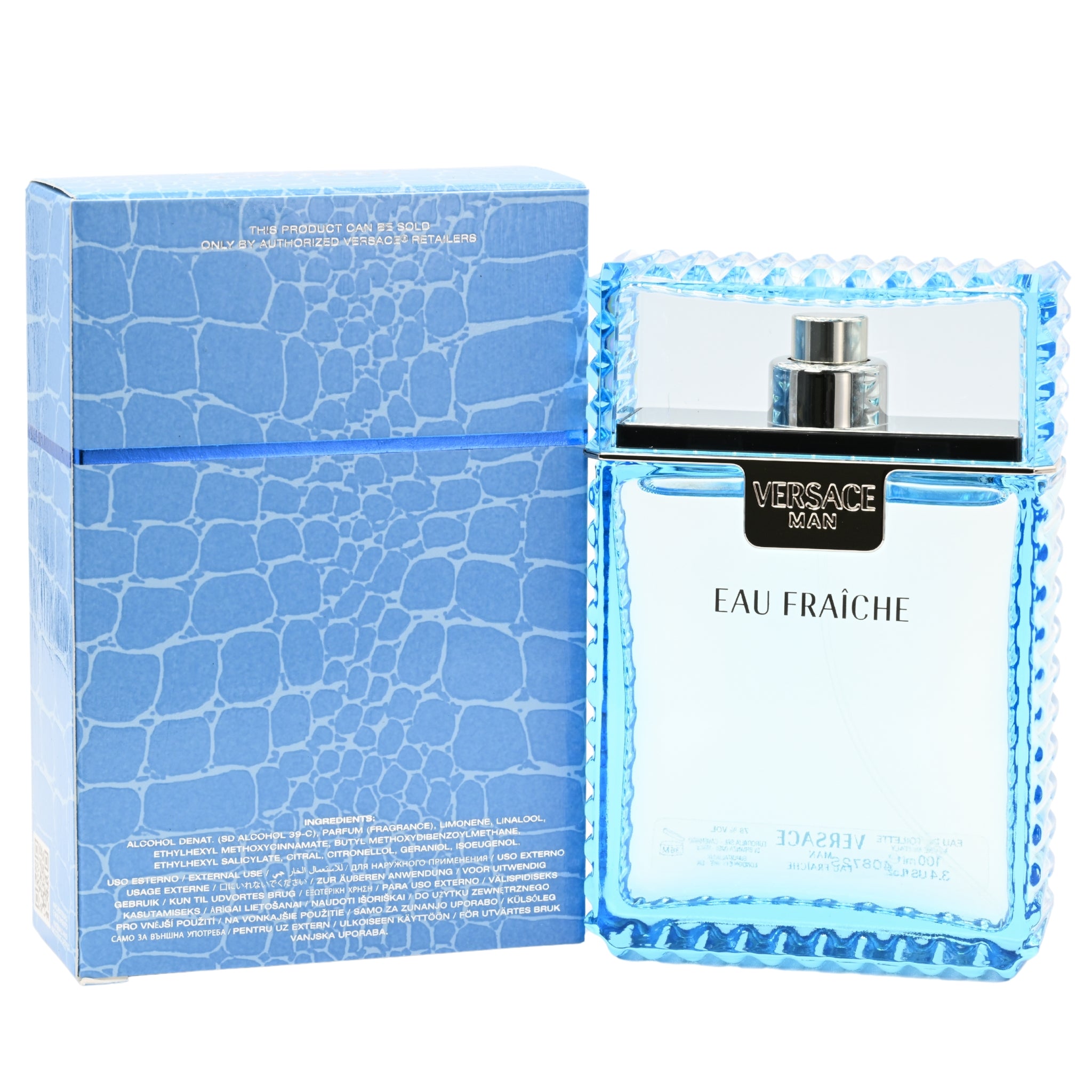 VERSACE EAU FRAICHE by Versace Cologne for Men EDT 3.3 / 3.4 oz New in Box