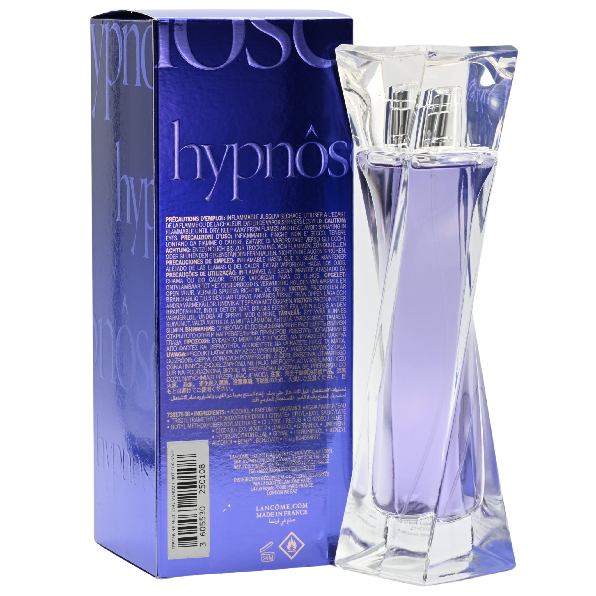 Hypnós perfume bottle and packaging on a white background