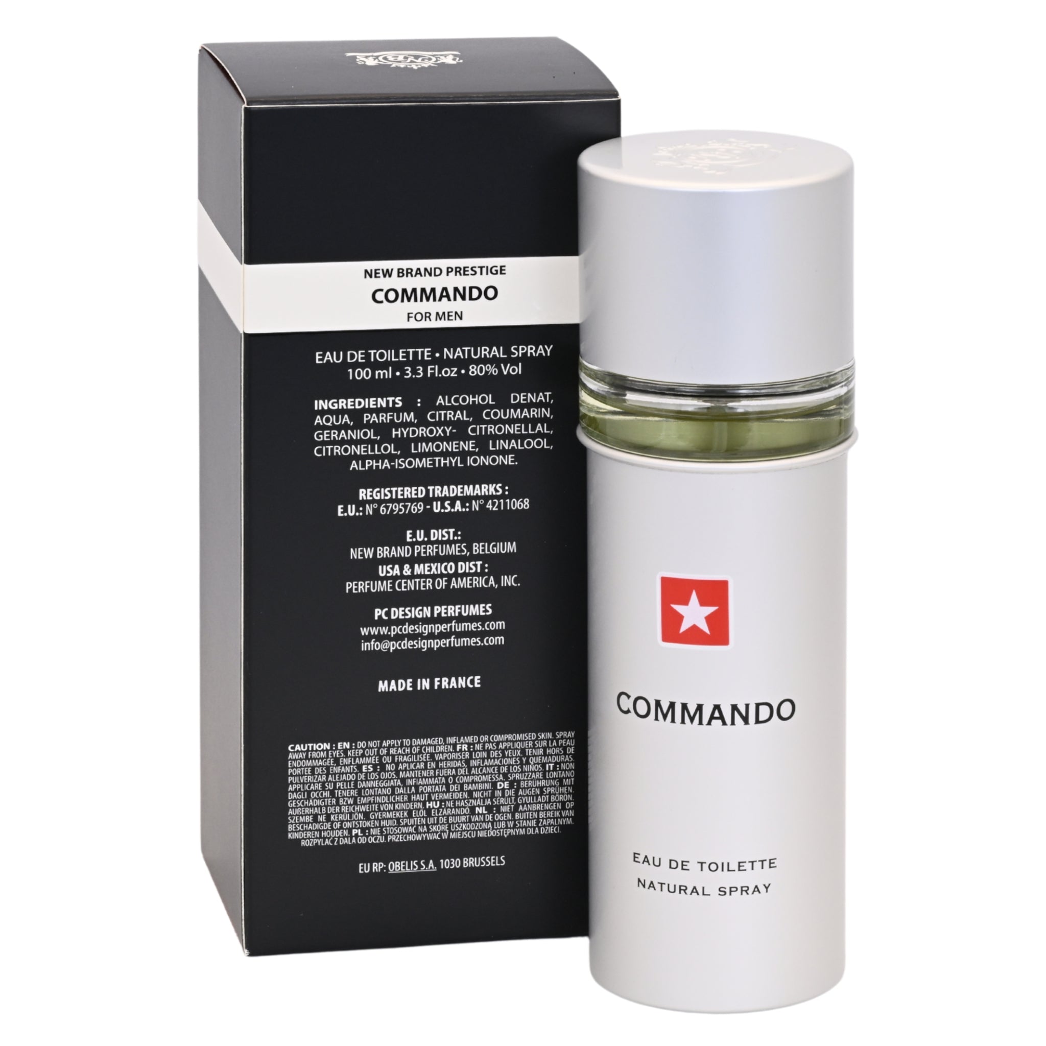Prestige Commando by New Brand cologne for men EDT 3.3 /3.4 oz New In Box