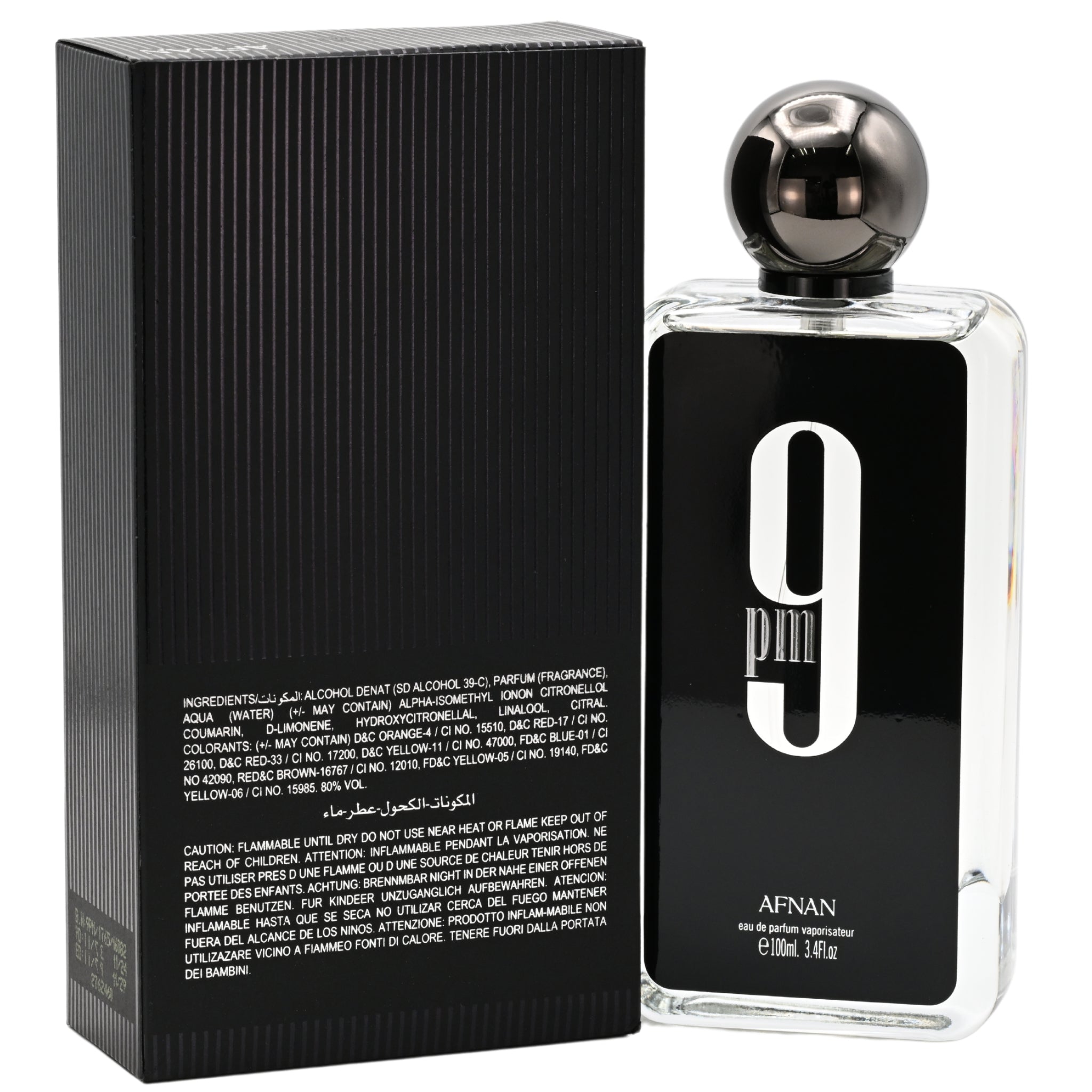 9 PM by Afnan cologne for men EDP 3.3 /3.4 oz New in Box