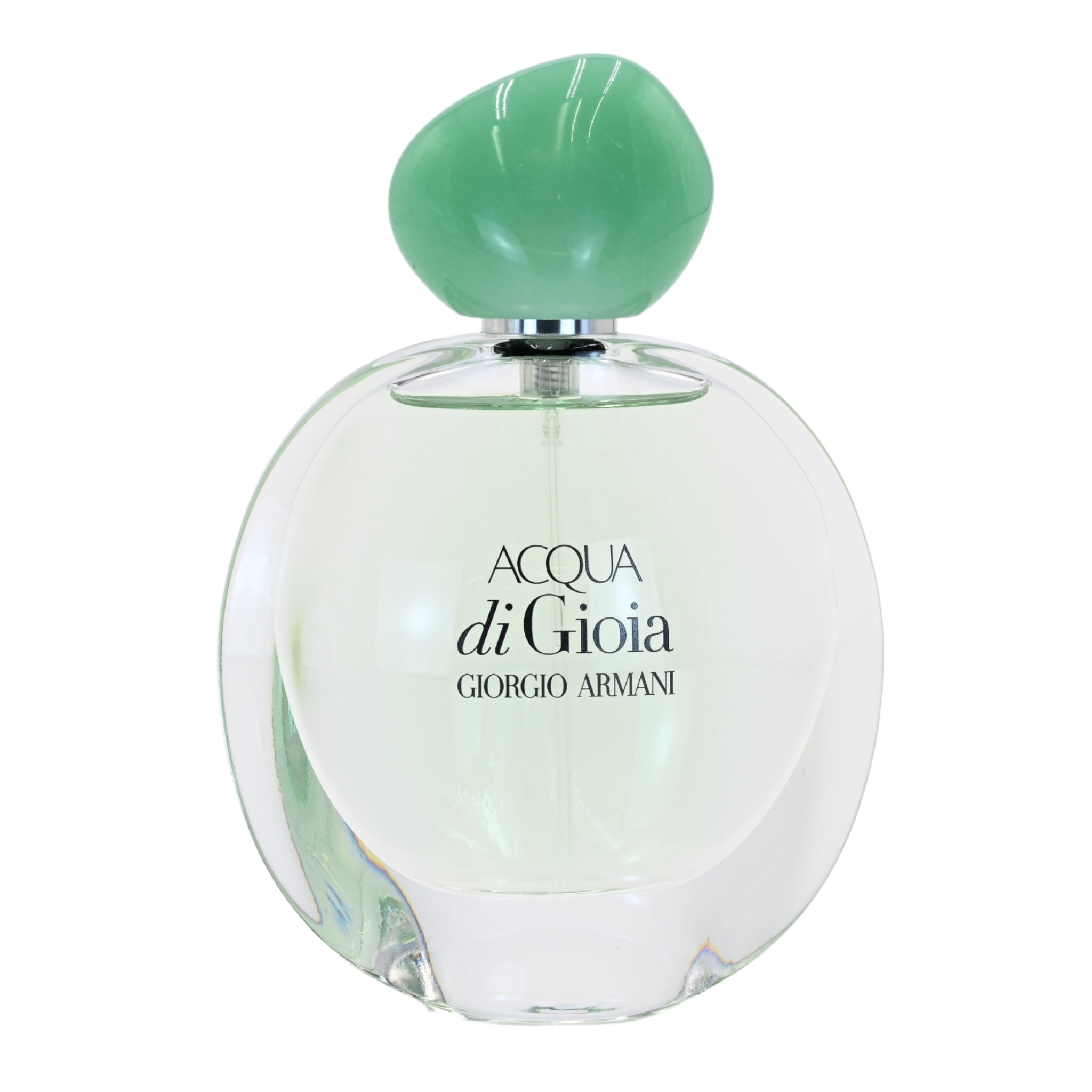 Perfume bottle labeled 'Acqua di Gioia' by Giorgio Armani on a white background