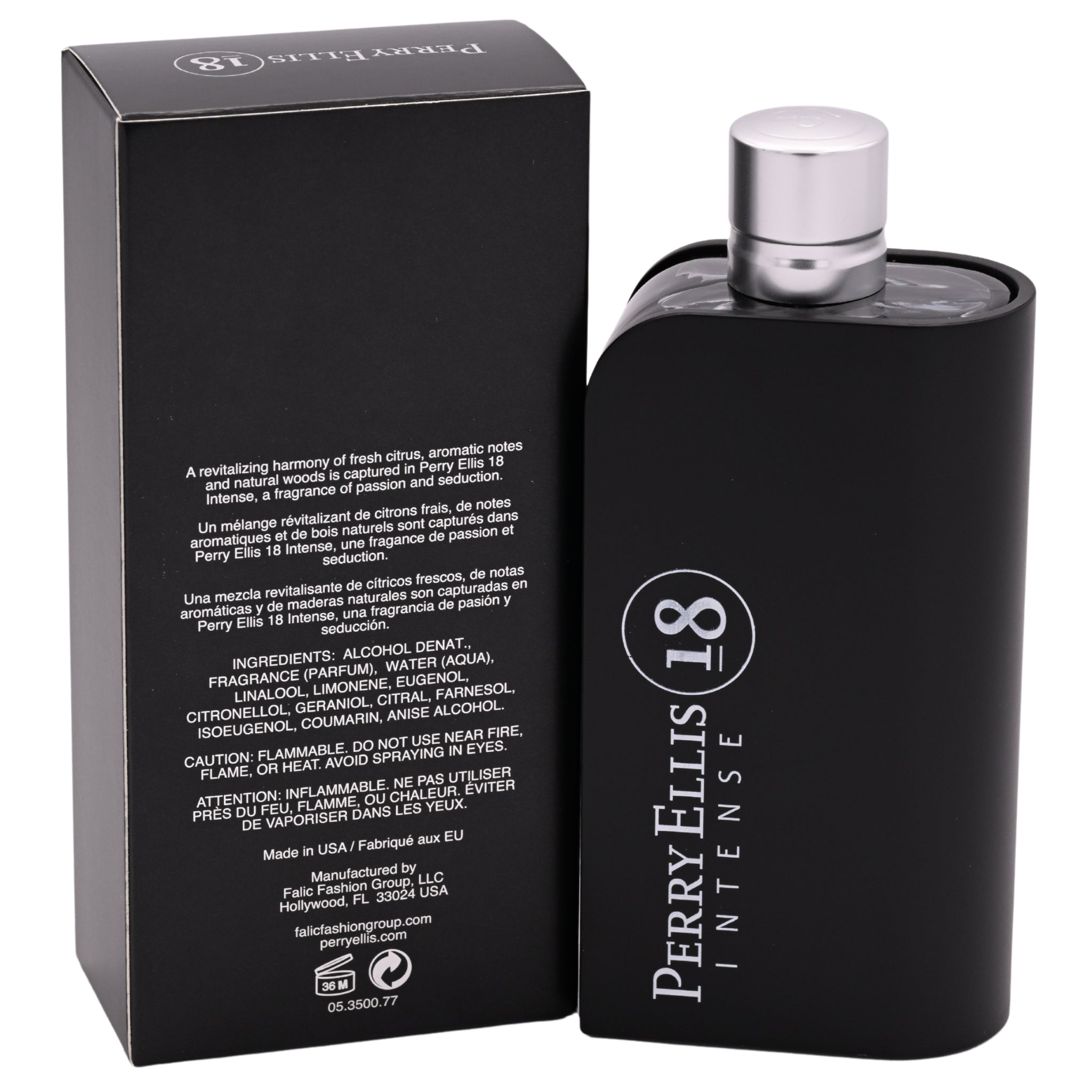 Perry 18 Intense by Perry Ellis edt men Cologne 3.3 / 3.4 oz New in Box