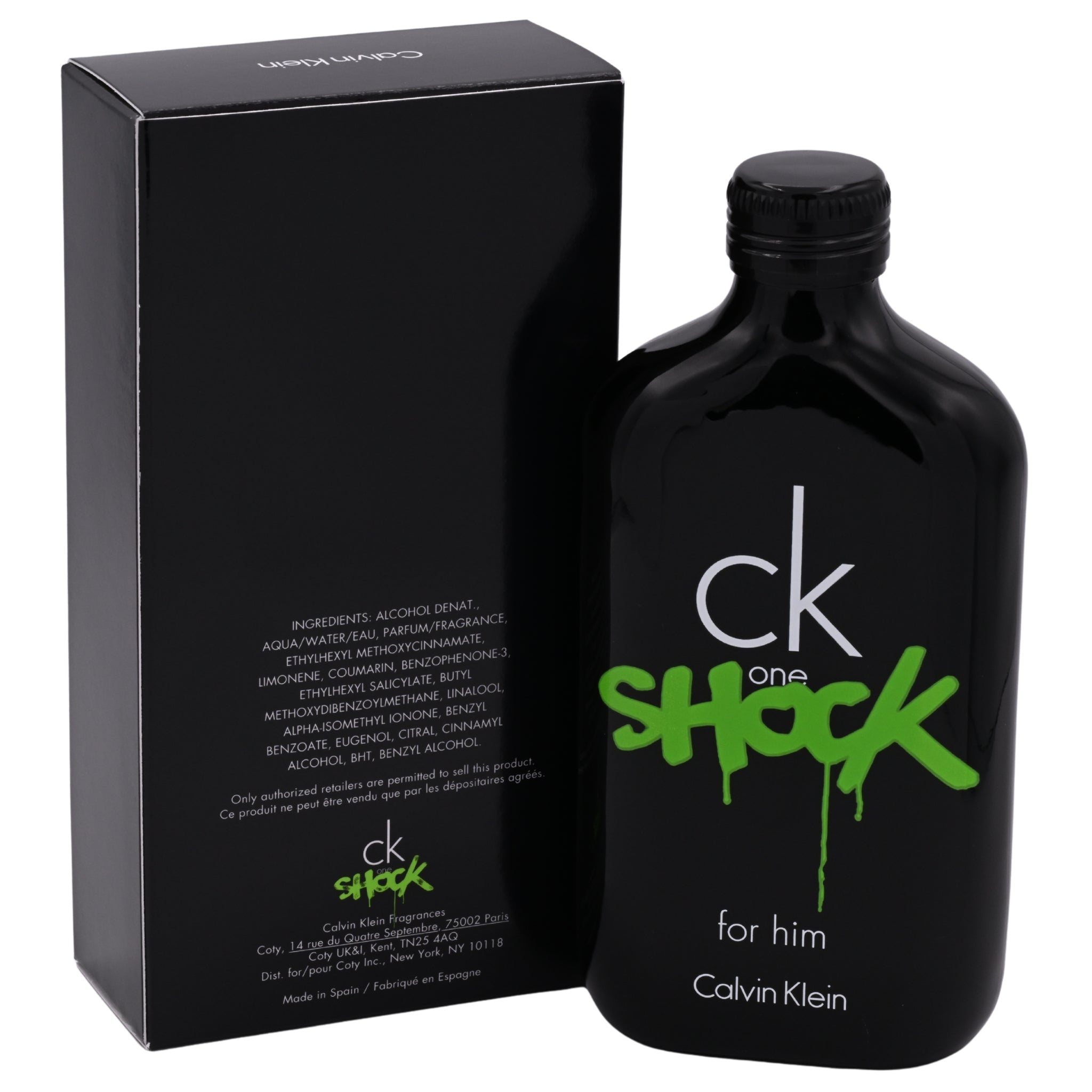 CK One Shock by Calvin Klein for Him 6.7 oz Spray 6.8 EDT NEW in BOX