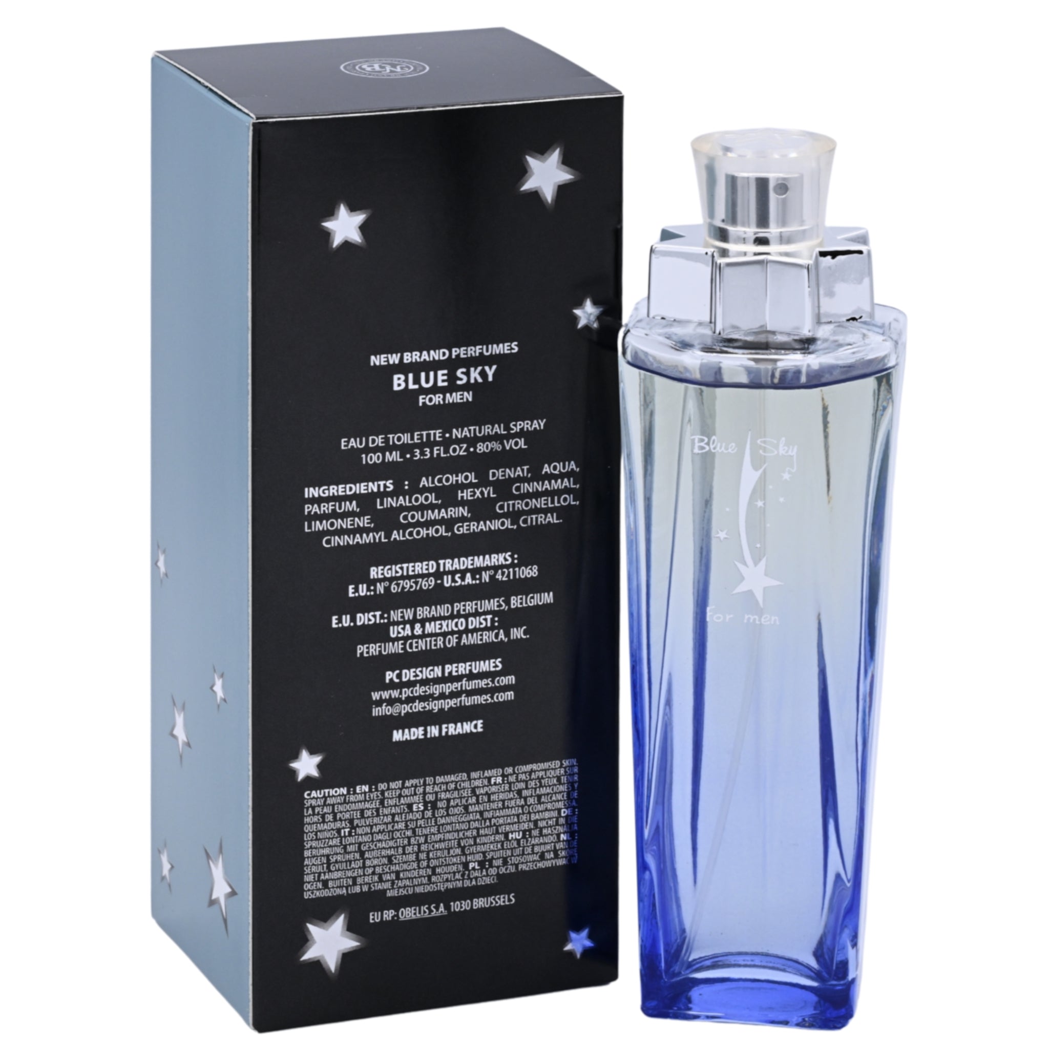 Blue Sky by New Brand cologne for men EDT 3.3 /3.4 oz New In Box