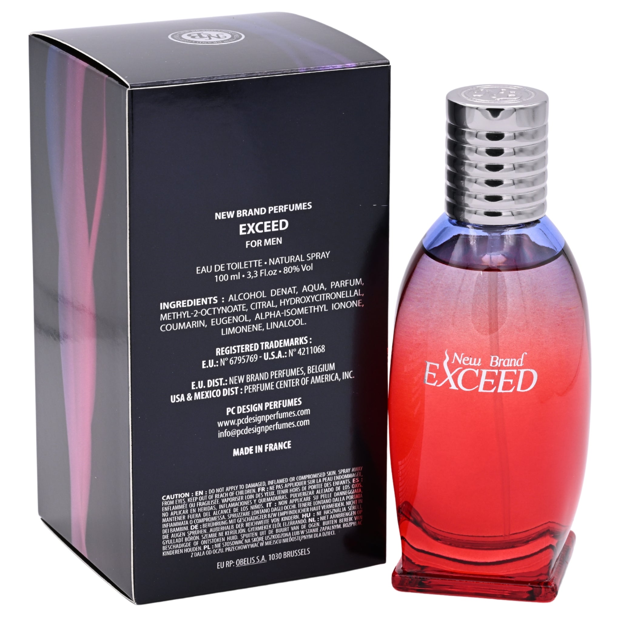 Exceed by New Brand cologne for men EDT 3.3 /3.4 oz New In Box
