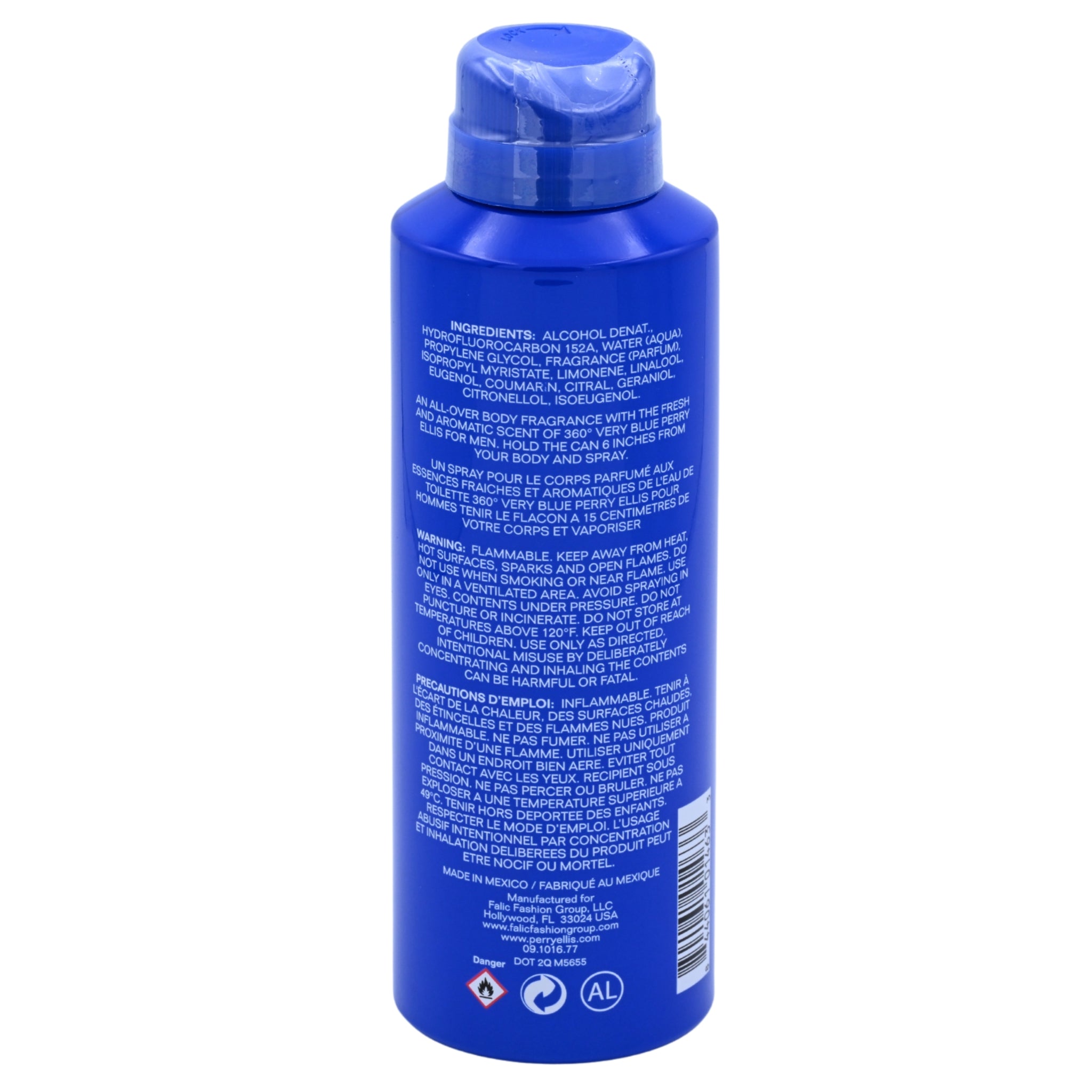 360 Very Blue by Perry Ellis 6.8 oz Deodorizing Body Spray