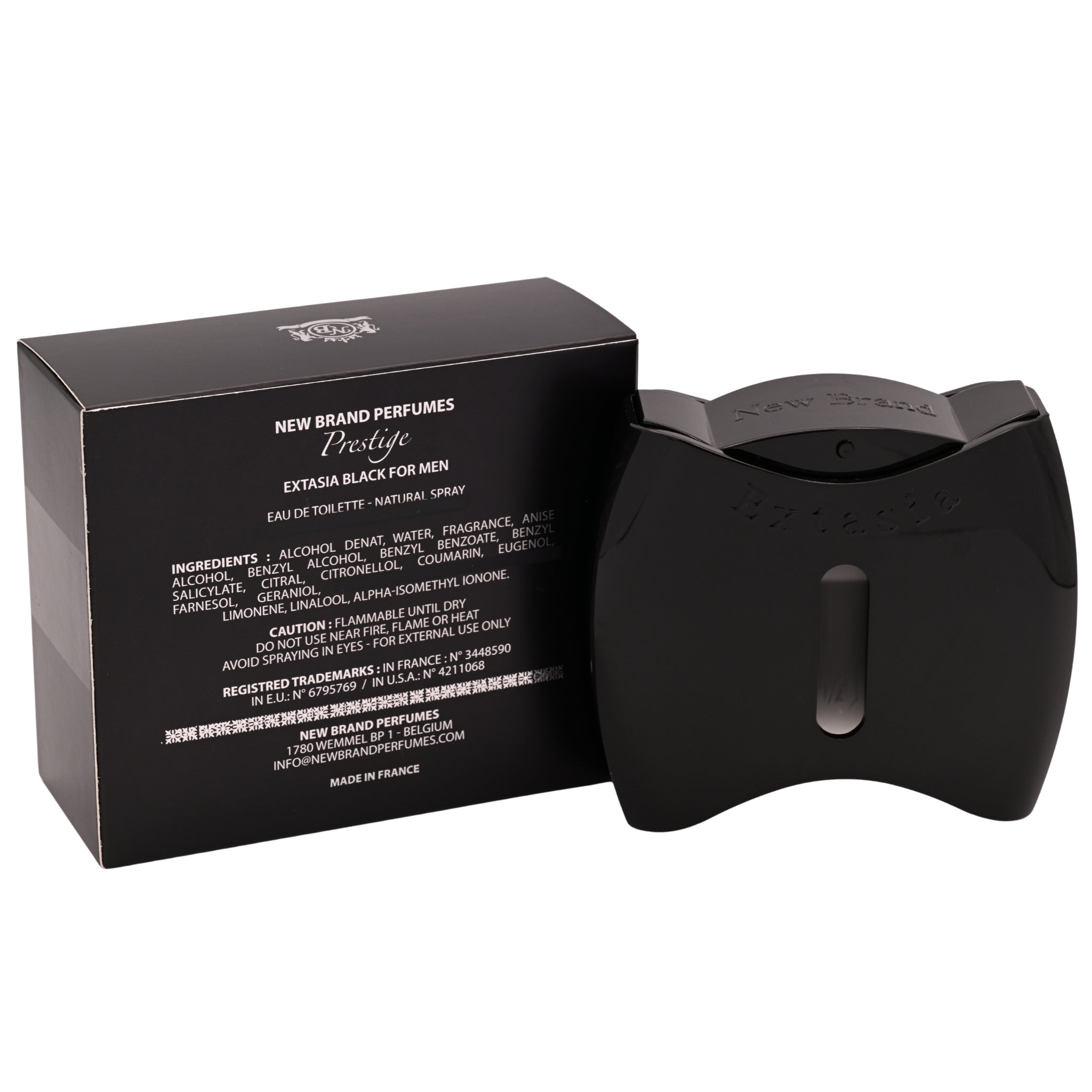 Prestige Extasia Black by New Brand cologne for men EDT 3.3 /3.4 oz New In Box