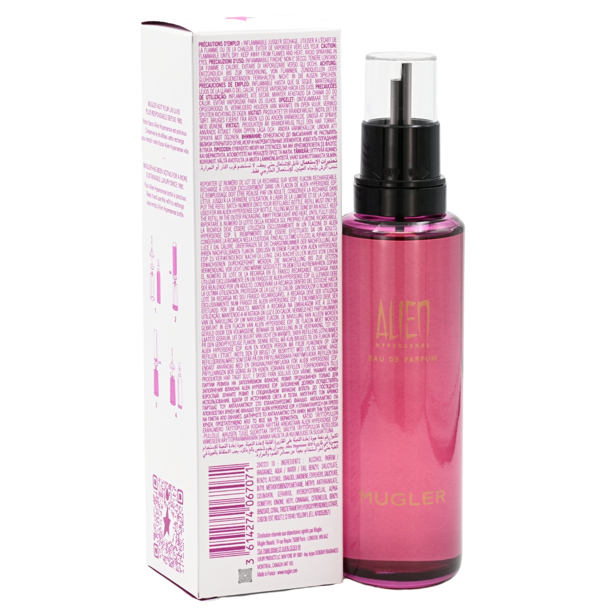 Alien Hypersense by Thierry Mugler refill for women EDP 3.3 / 3.4 oz New in Box