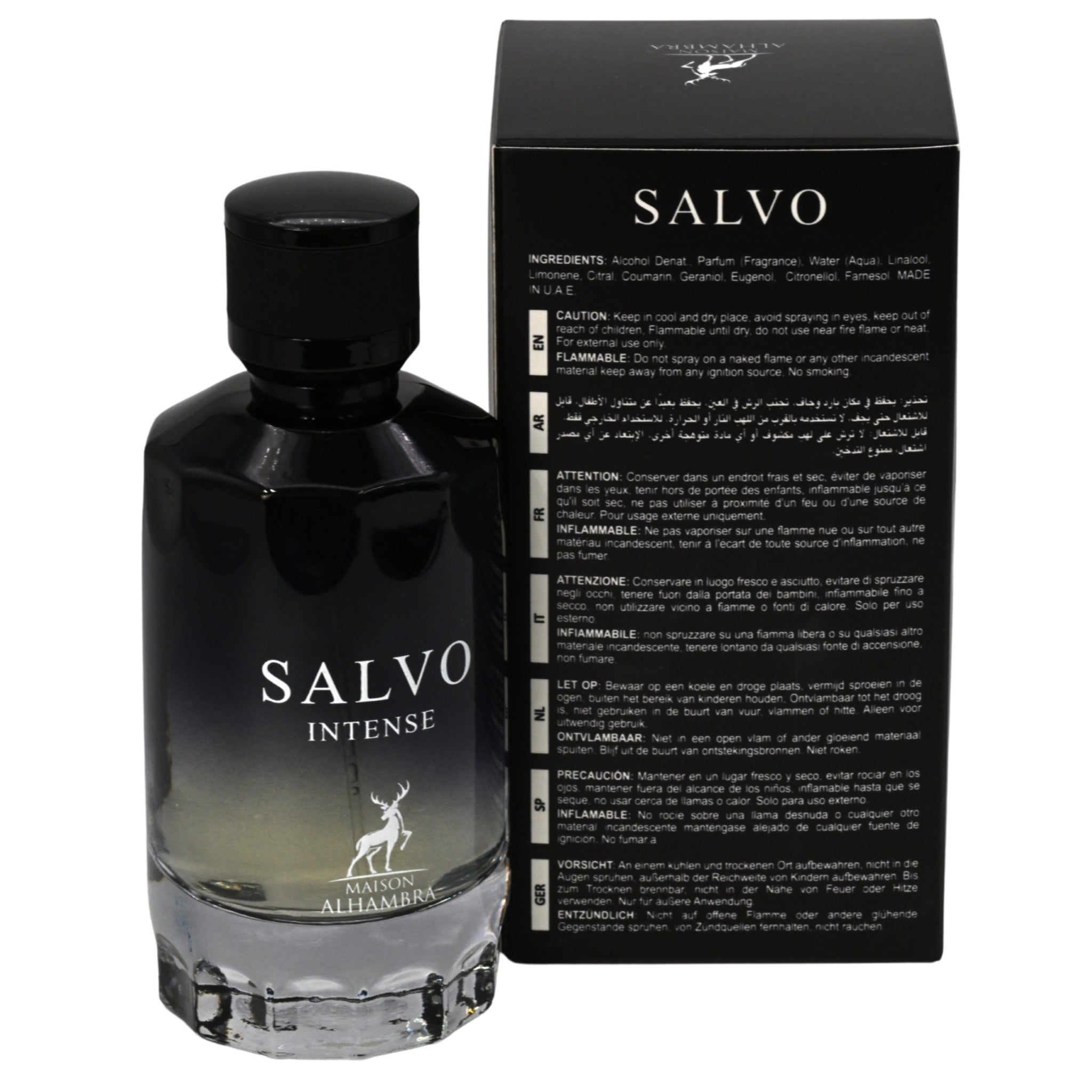 Salvo Intense by Maison Alhambra cologne for men EDP 3.3 / 3.4 oz New in Box