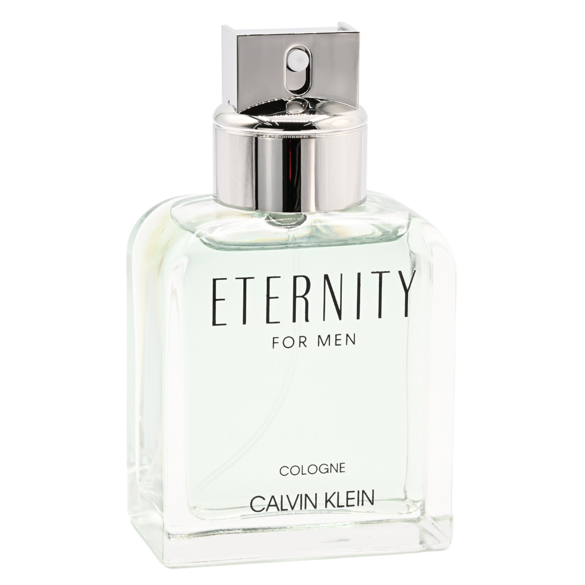 Calvin Klein Eternity cologne bottle on a white background