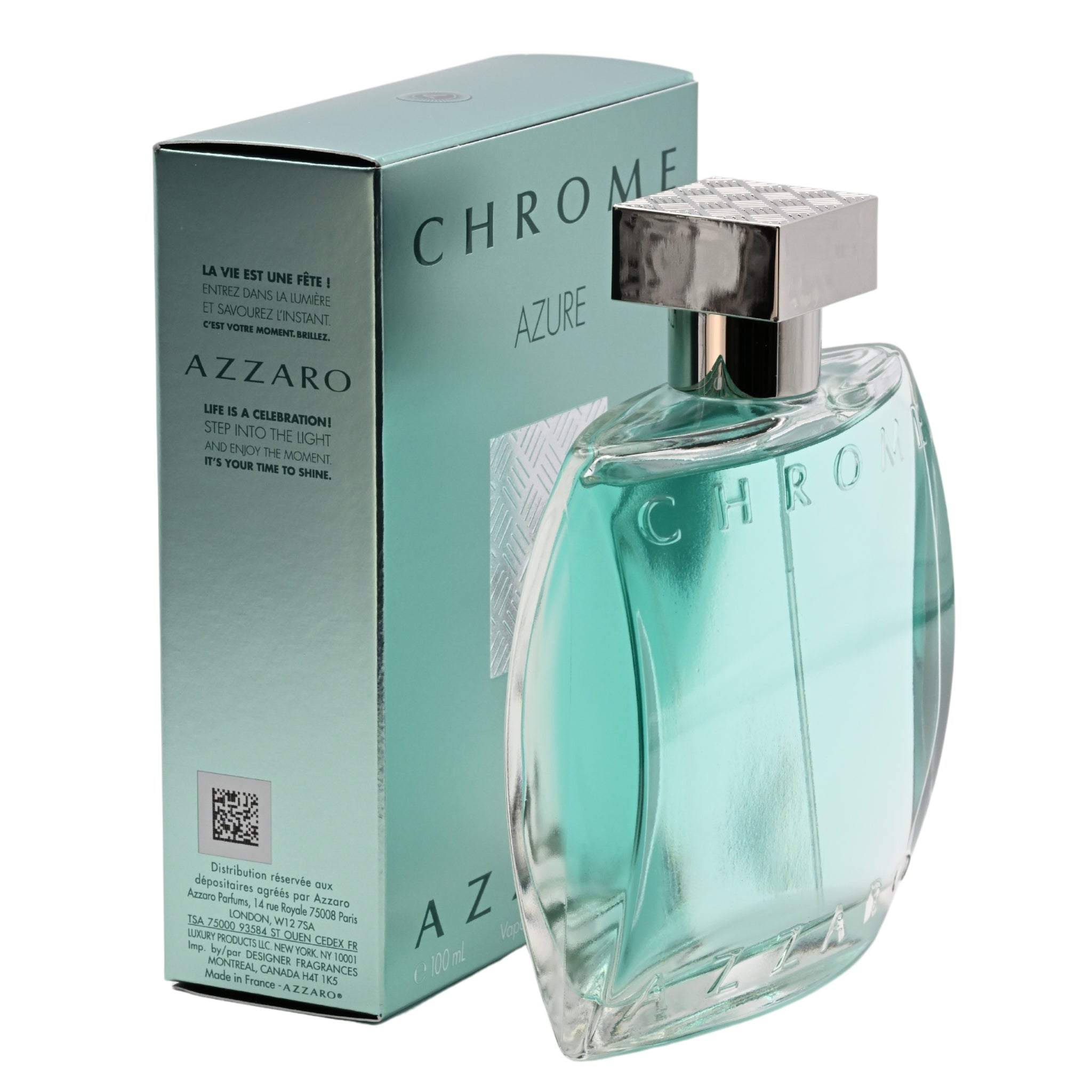 Chrome Azure by Loris Azzaro cologne for men EDT 3.38 oz New in Box
