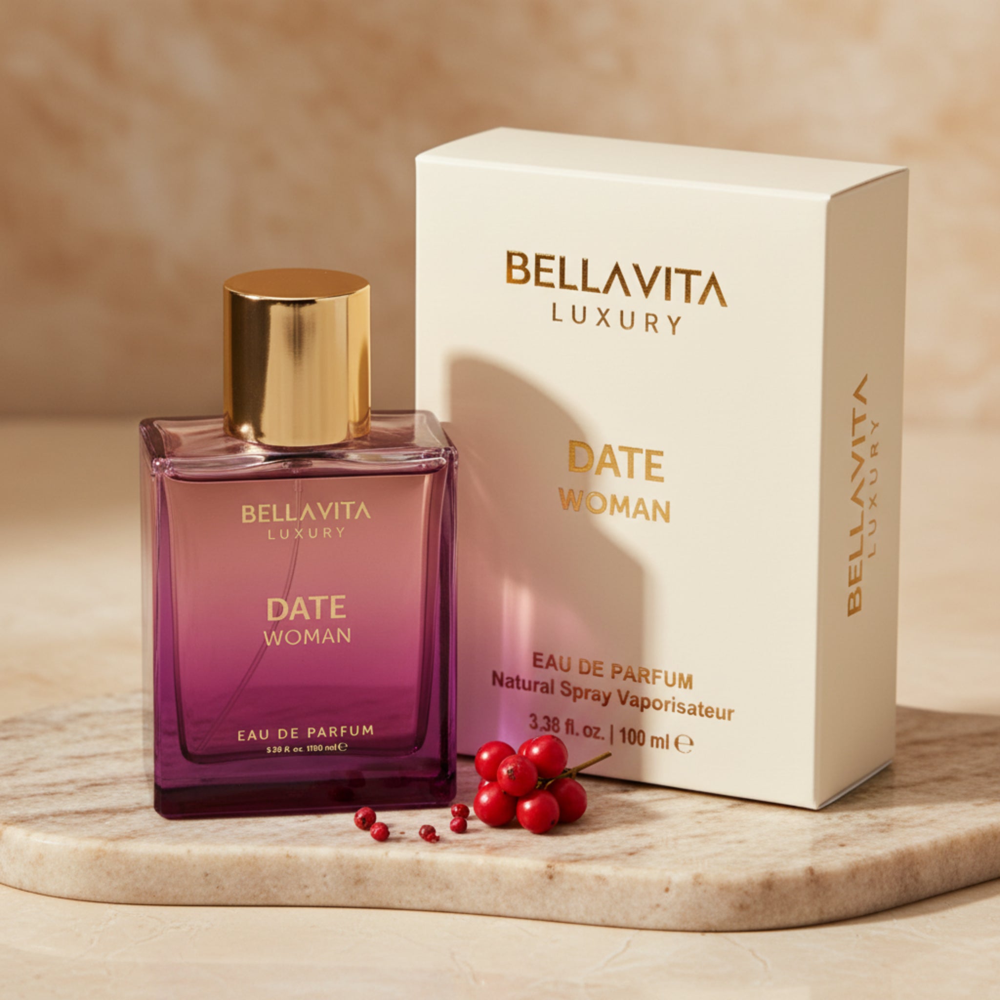 Bellavita Luxury Date Woman Eau de Parfum (EDP) Spray for Women 3.38 oz / 100 mL New Retail Box