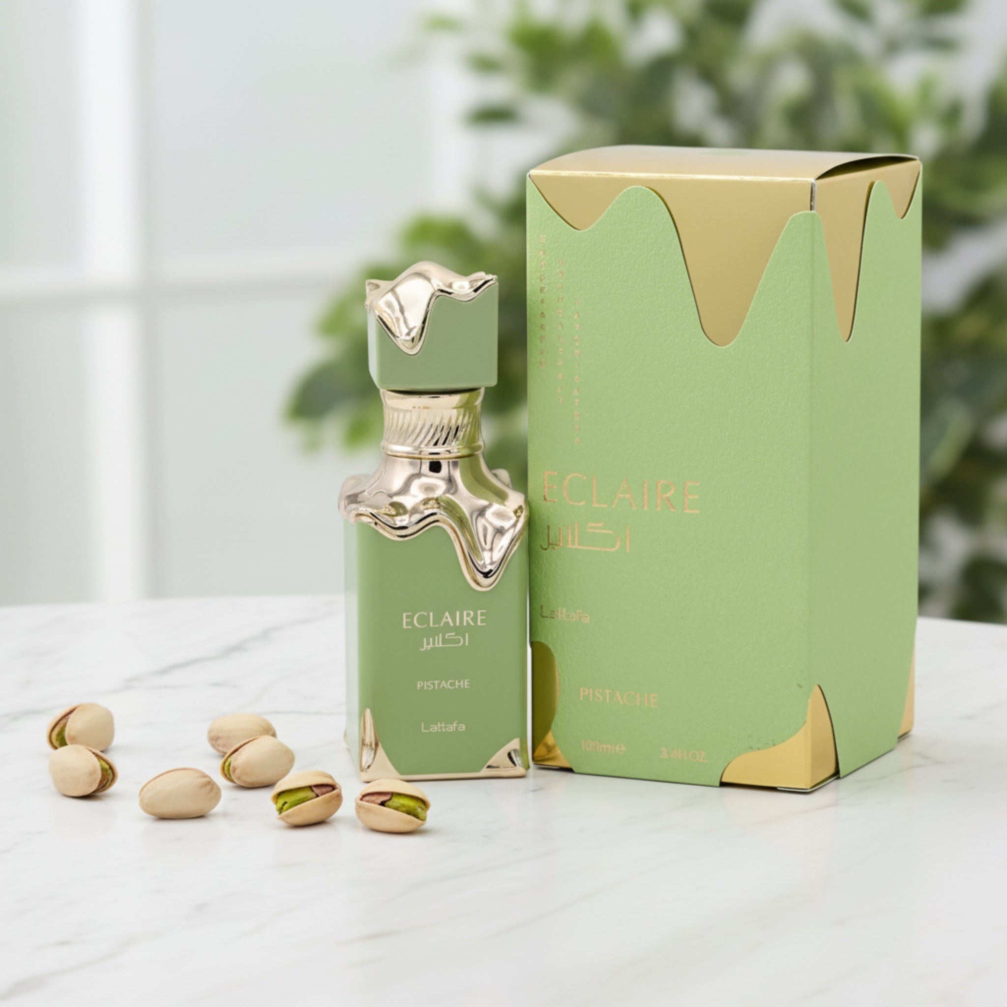 Lattafa Eclaire Pistache EDP Spray Women 3.4 oz 100ml New Box