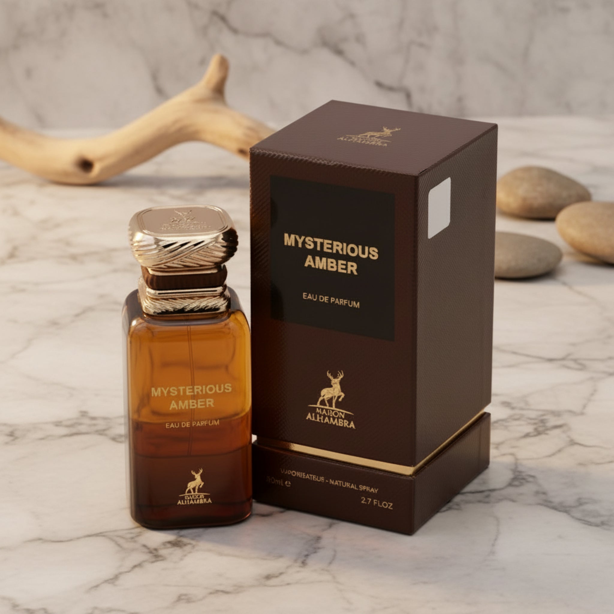 Maison Alhambra Mysterious Amber Eau de Parfum Spray Unisex 2.7 oz (80 ml) New Retail Box