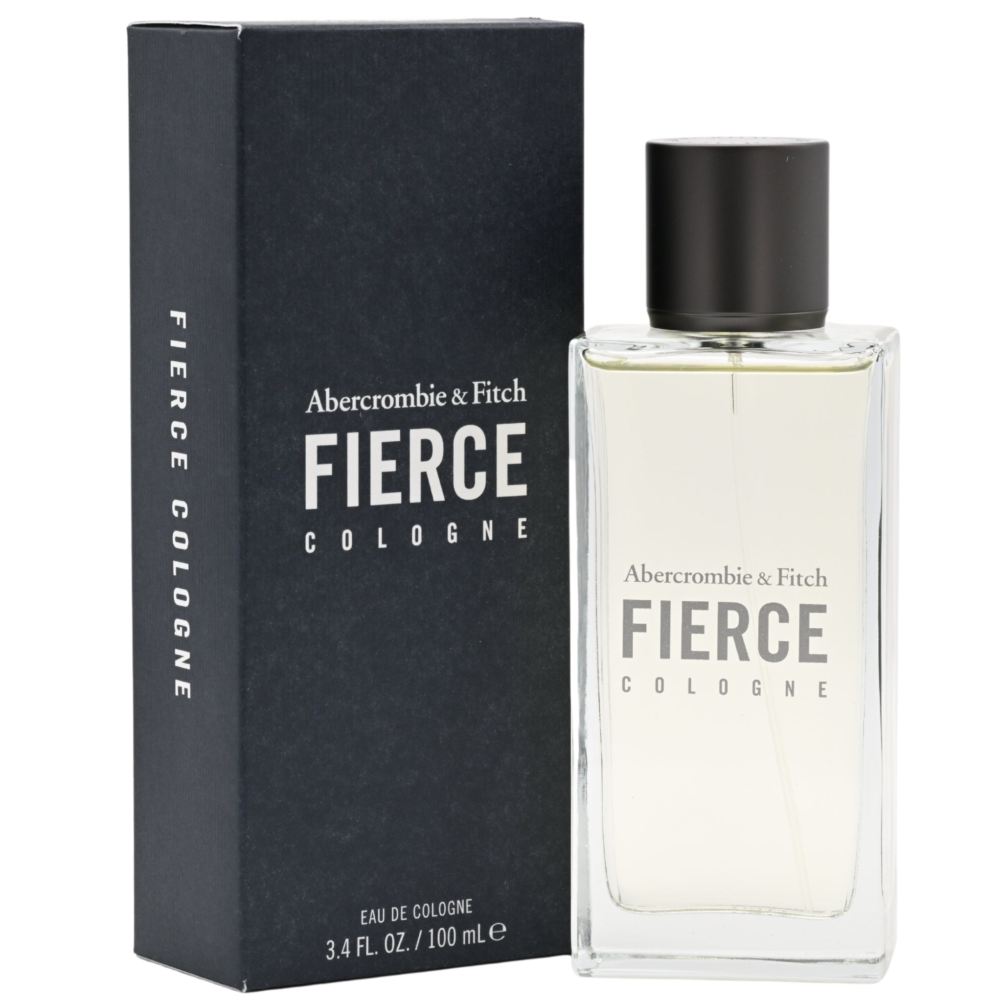Abercrombie & Fitch Fierce cologne bottle and packaging on a white background