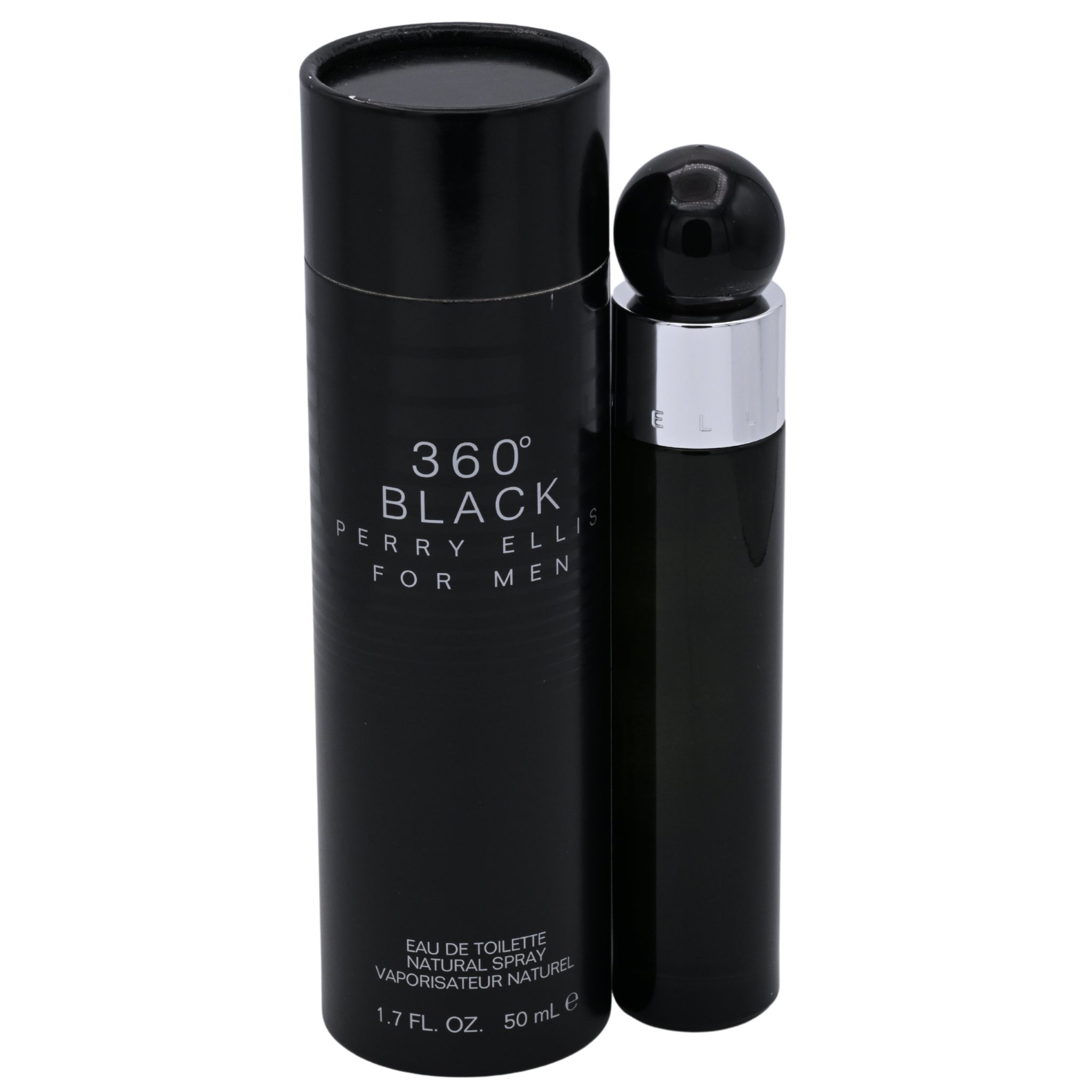 Perry Ellis 360° Black for Men Eau de Toilette Spray 1.7 oz by Perry Ellis