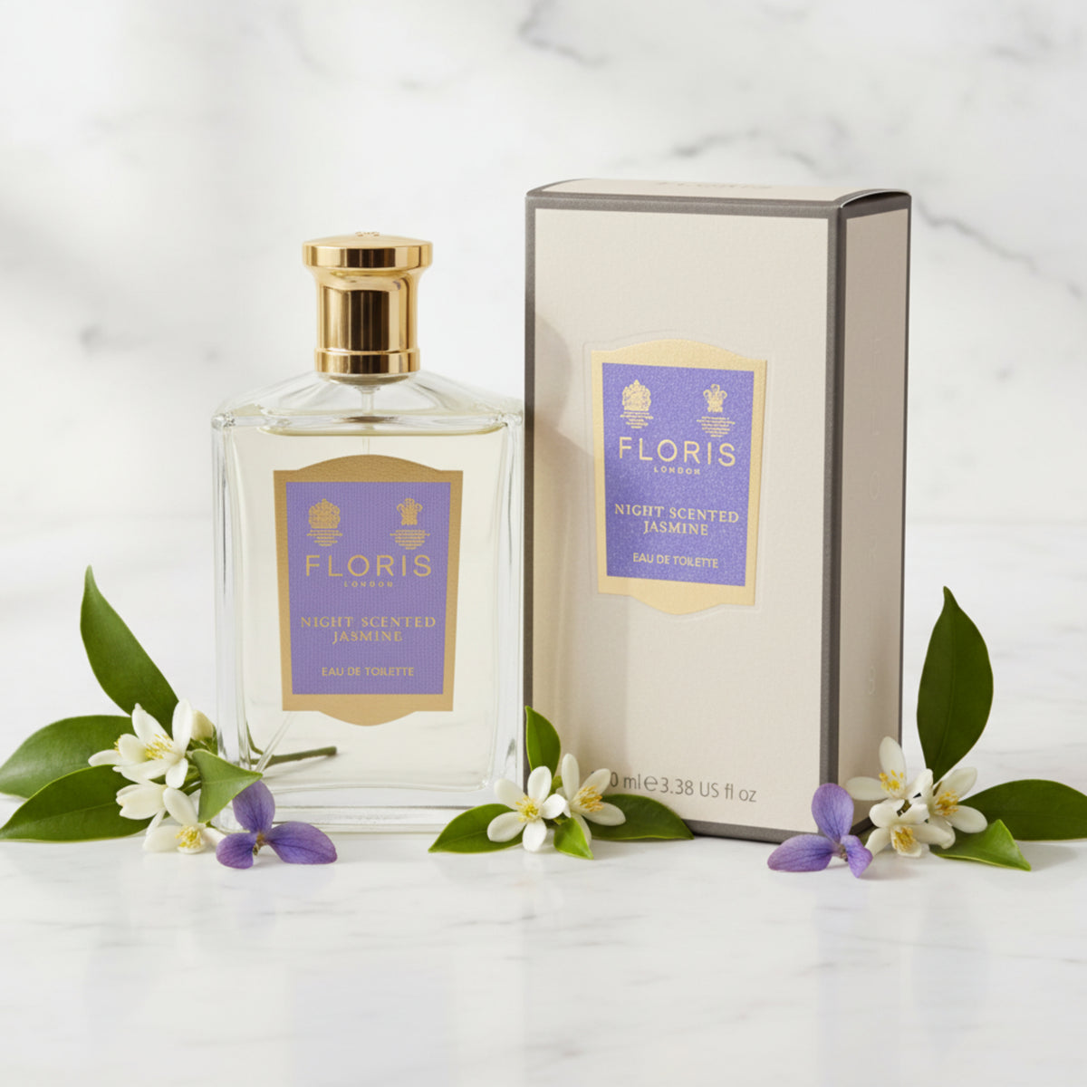 Floris Night Scented Jasmine Eau de Toilette Spray for Women 3.38 oz