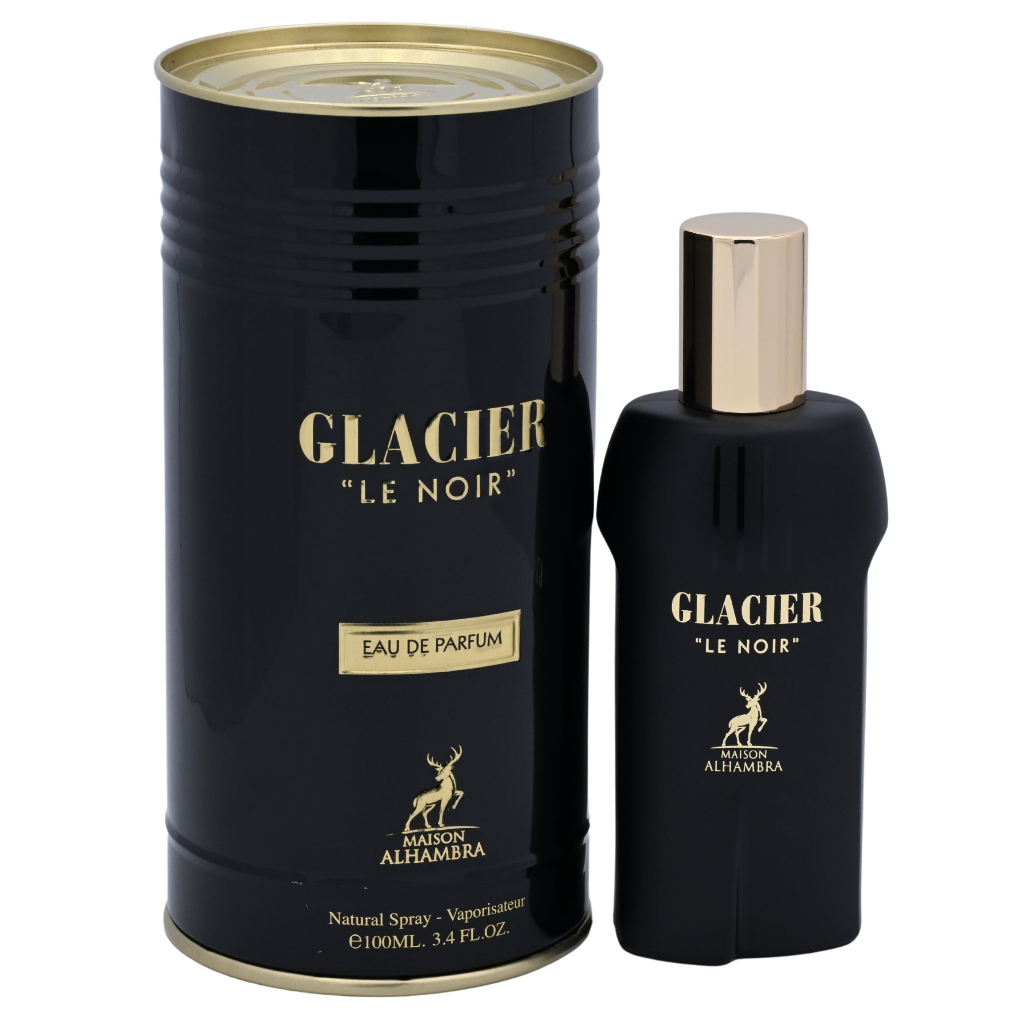 Maison Alhambra Glacier Le Noir EDP Spray Men 3.4 oz 100ml New Box