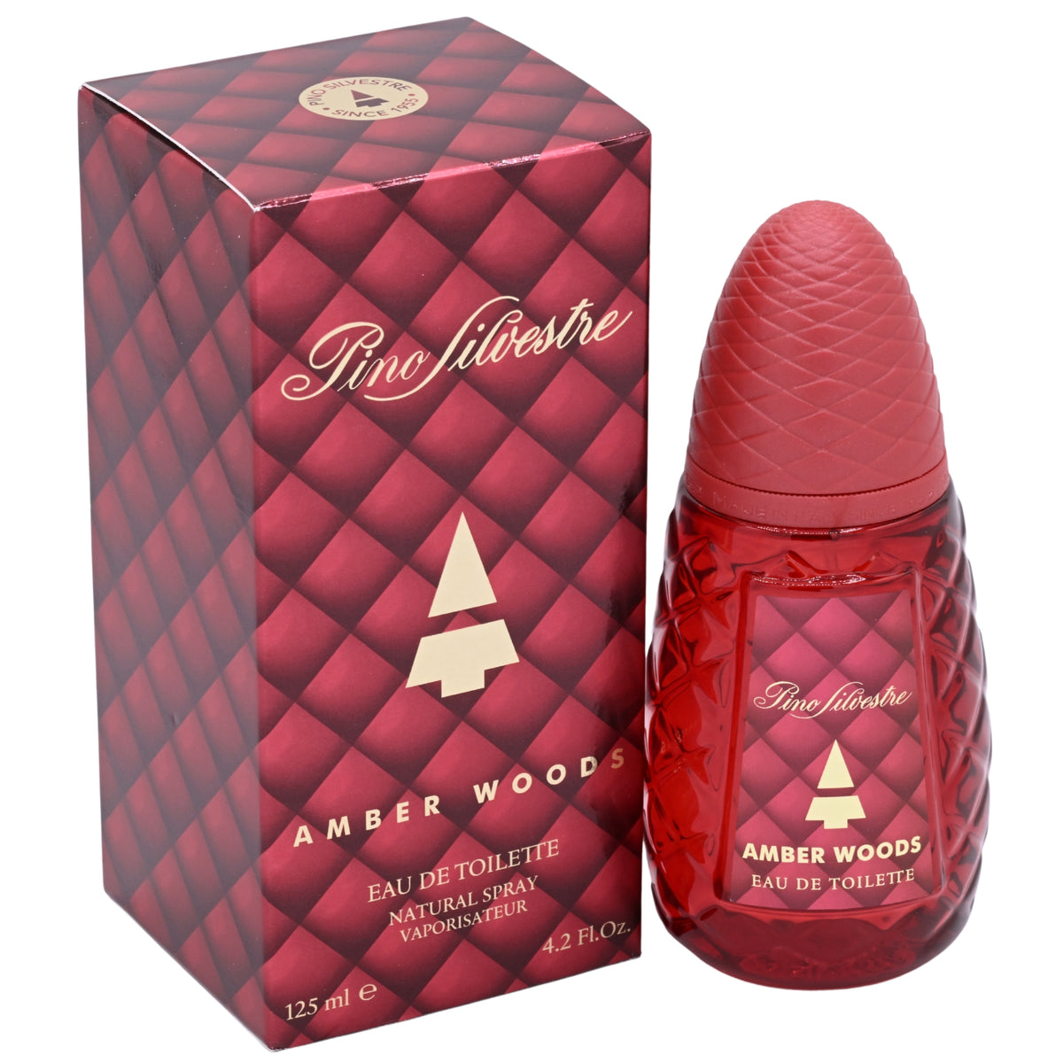 Pino Silvestre Amber Woods EDT Spray Men 4.2 oz 125ml New Box