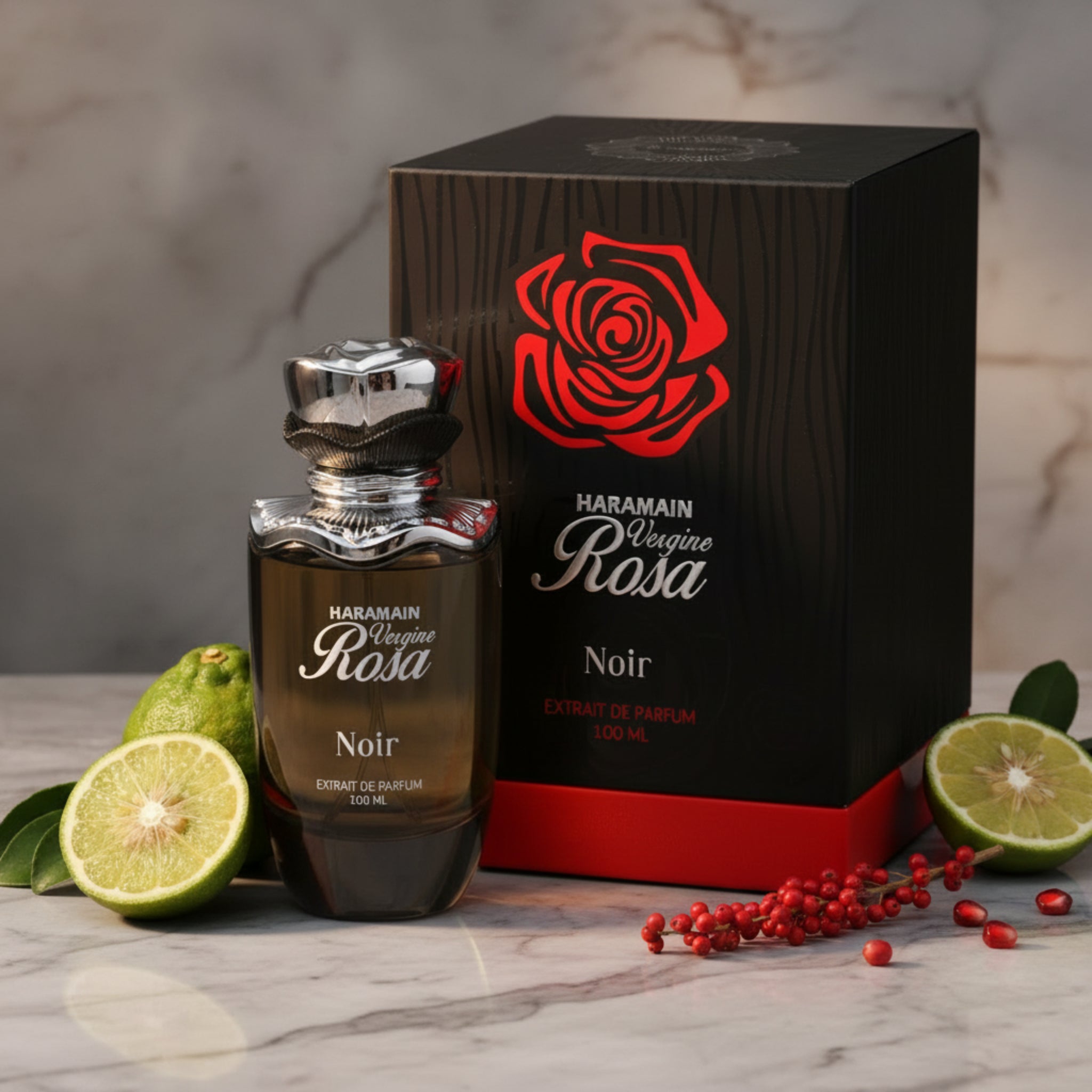 Al Haramain Vergine Rosa Noir Extrait de Parfum Spray for Women 3.4 oz (100ml) New Retail Box