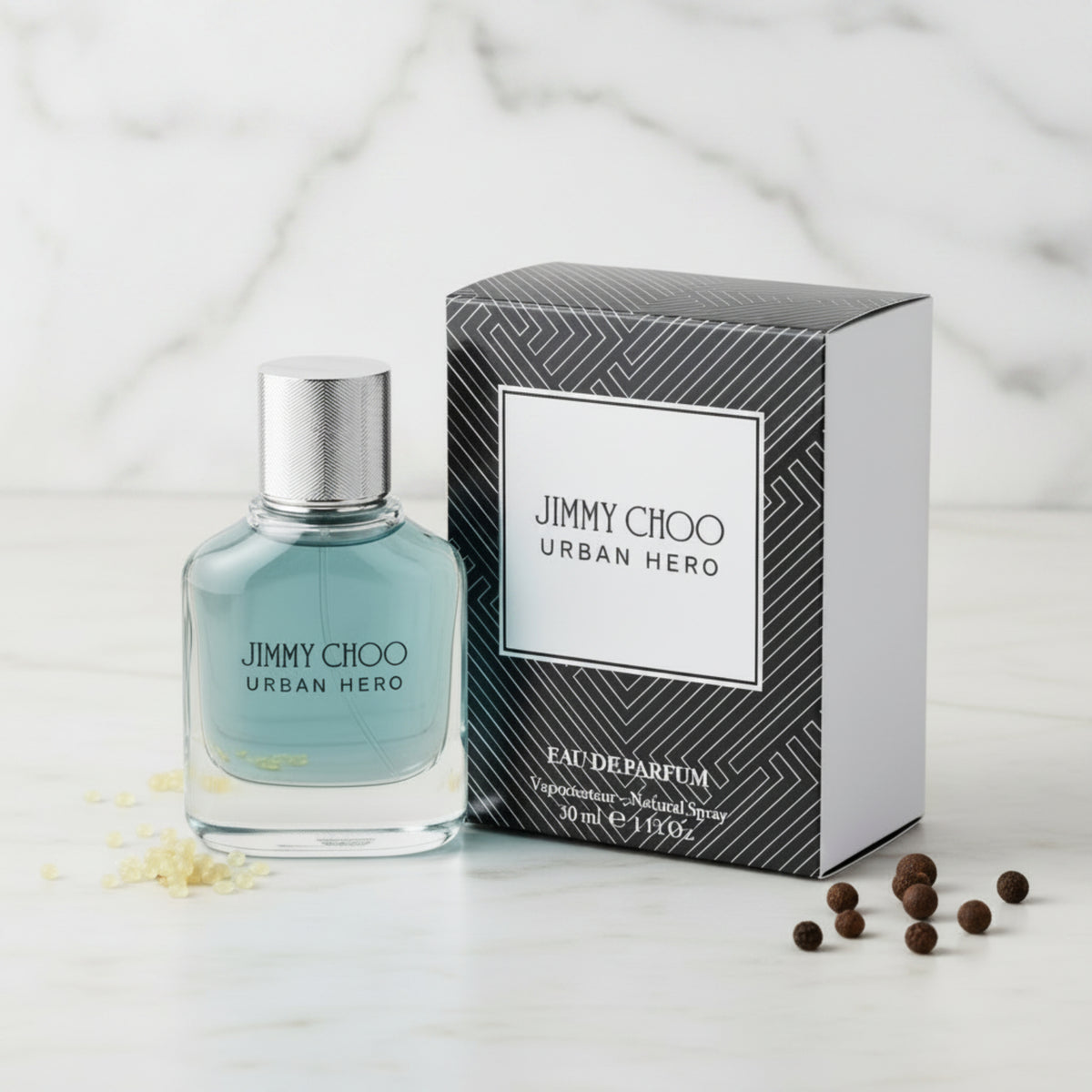 Jimmy Choo Urban Hero Eau de Parfum Spray for Men 1.0 fl oz (30 ml) New in Retail Box