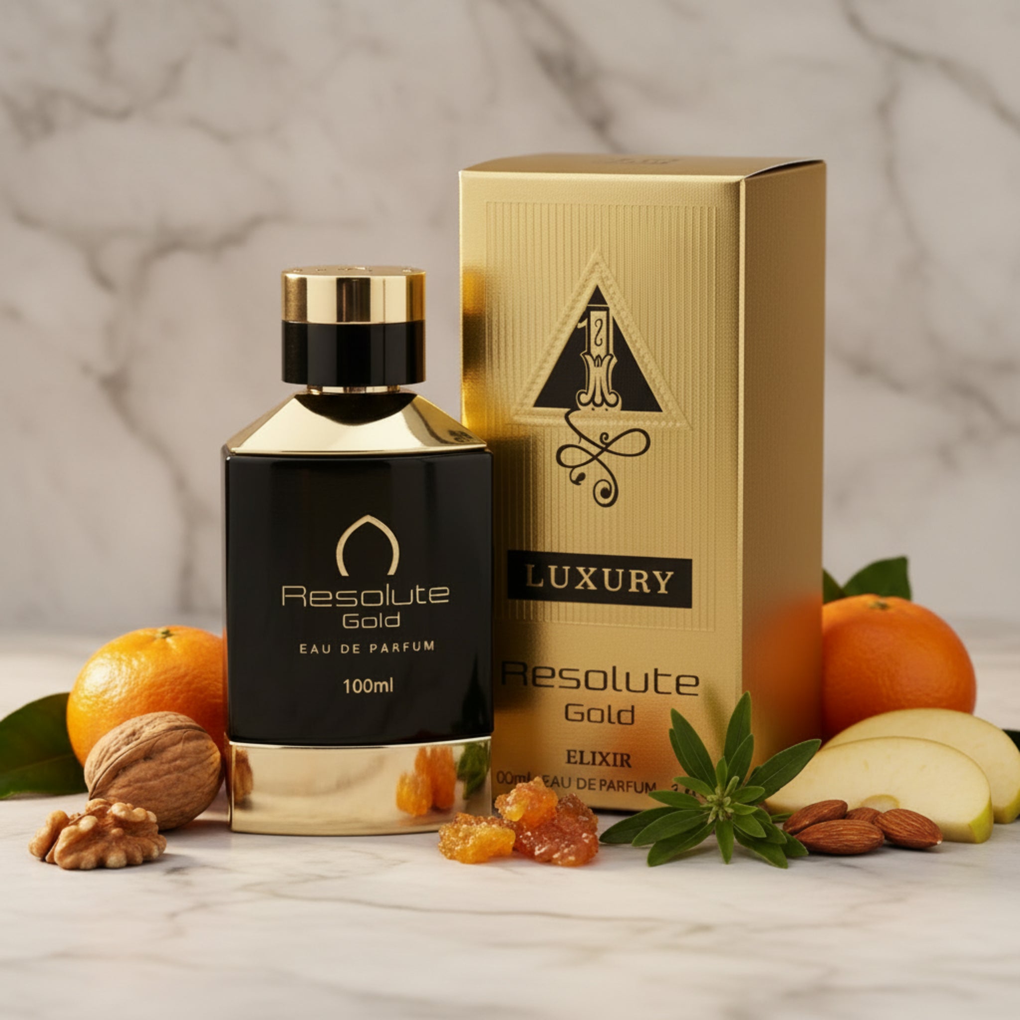 Khalis Resolute Gold Elixir Luxury Collection EDP Spray Men 3.4 oz 100ml