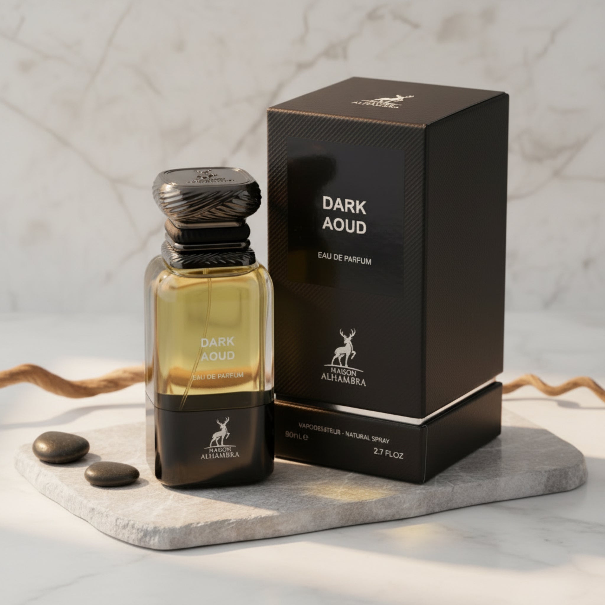 Maison Alhambra Dark Aoud Eau de Parfum (EDP) Unisex Spray 2.7 oz (80 ml) - New in Box