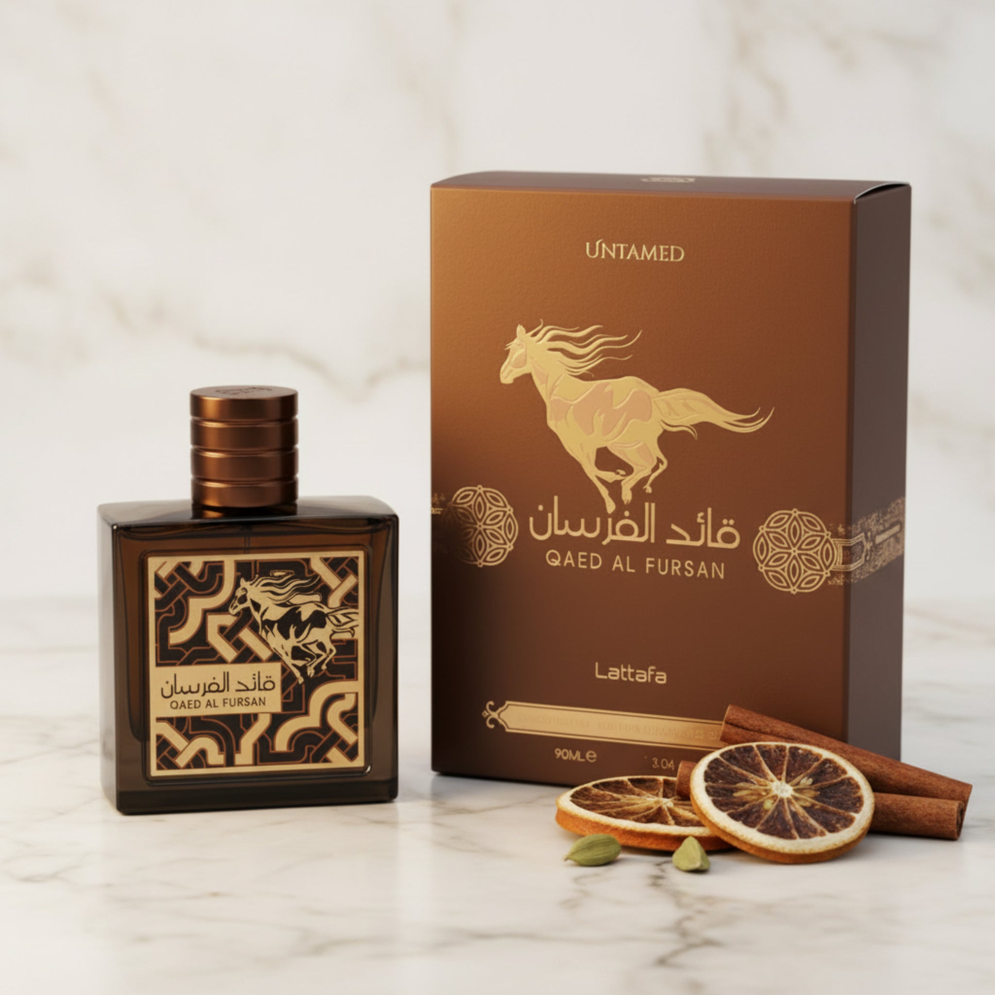 Lattafa Qaed Al Fursan Untamed Eau de Parfum Spray for Men 3.04 oz (100 ml)