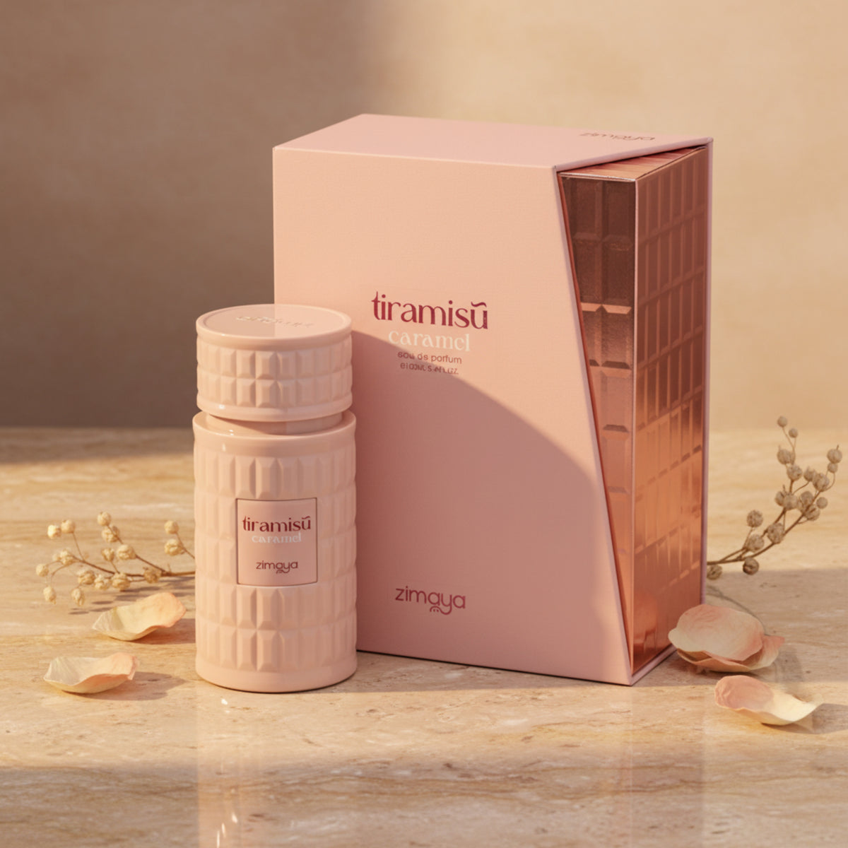 Afnan Zimaya Tiramisu Caramel EDP Spray Unisex 3.4 oz 100ml New Box